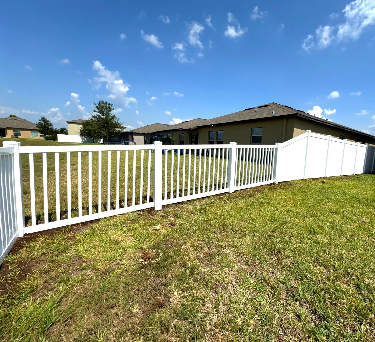 Vinyl Fence Installation using Clearwater Picket Fence and 6Ft White Vinyl Fence  by Asap fence and gates, LLC