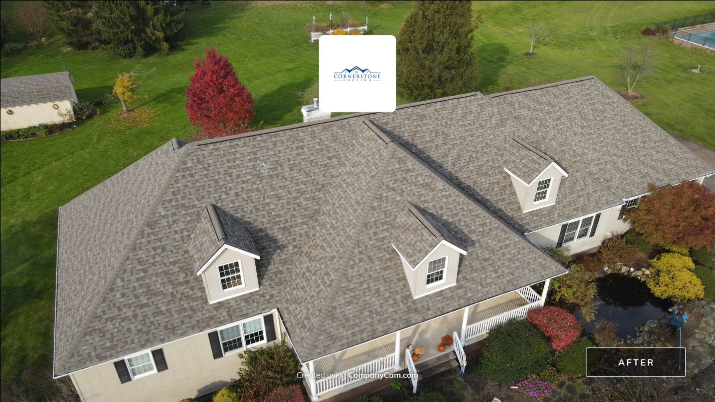 Steep roof in Chagrin Falls get MAJOR UPDATE! by Cornerstone Roofing And Siding