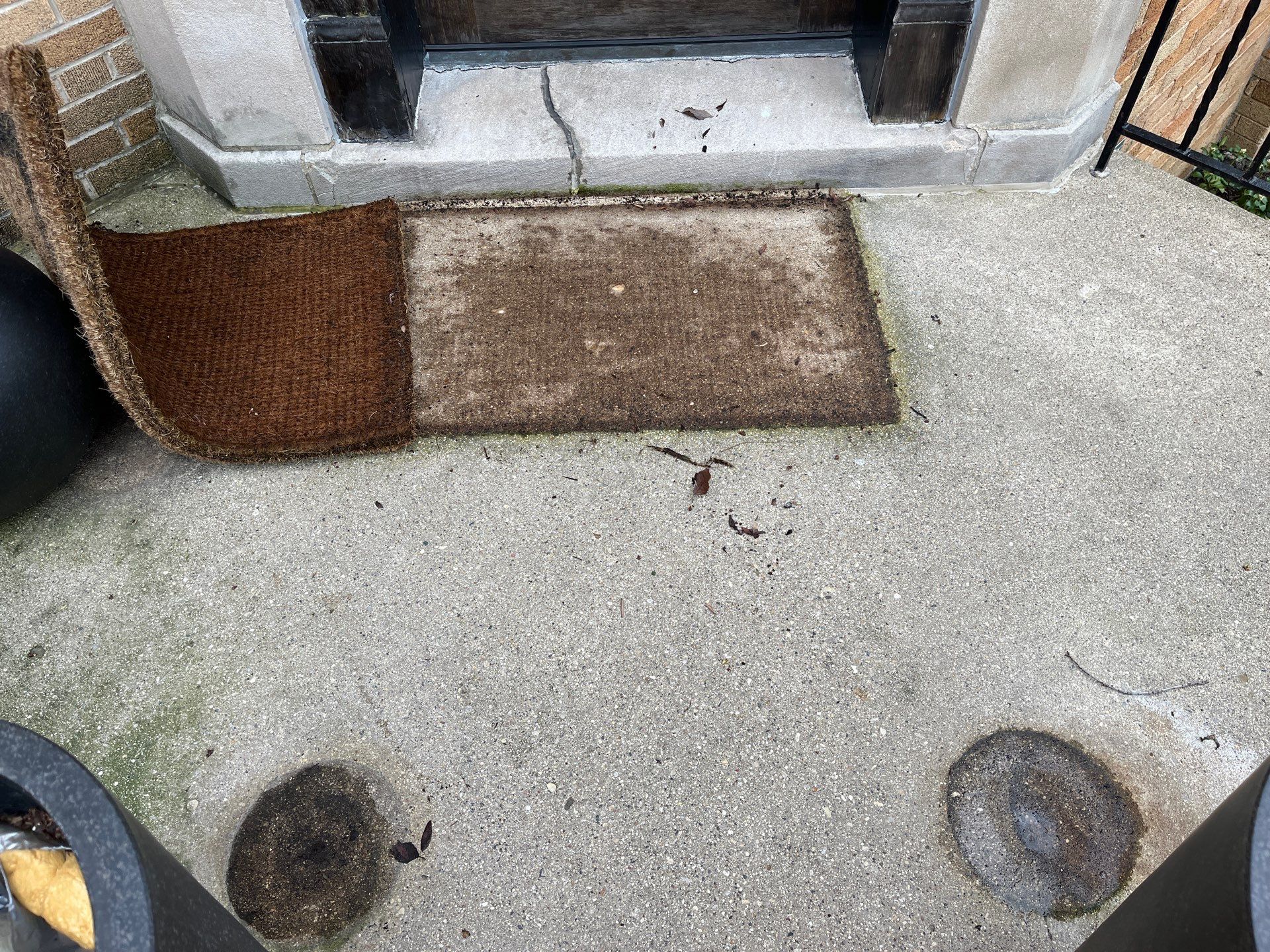 Brick repair, CSS, and stone cleaning by Northern Power Washing LLC.