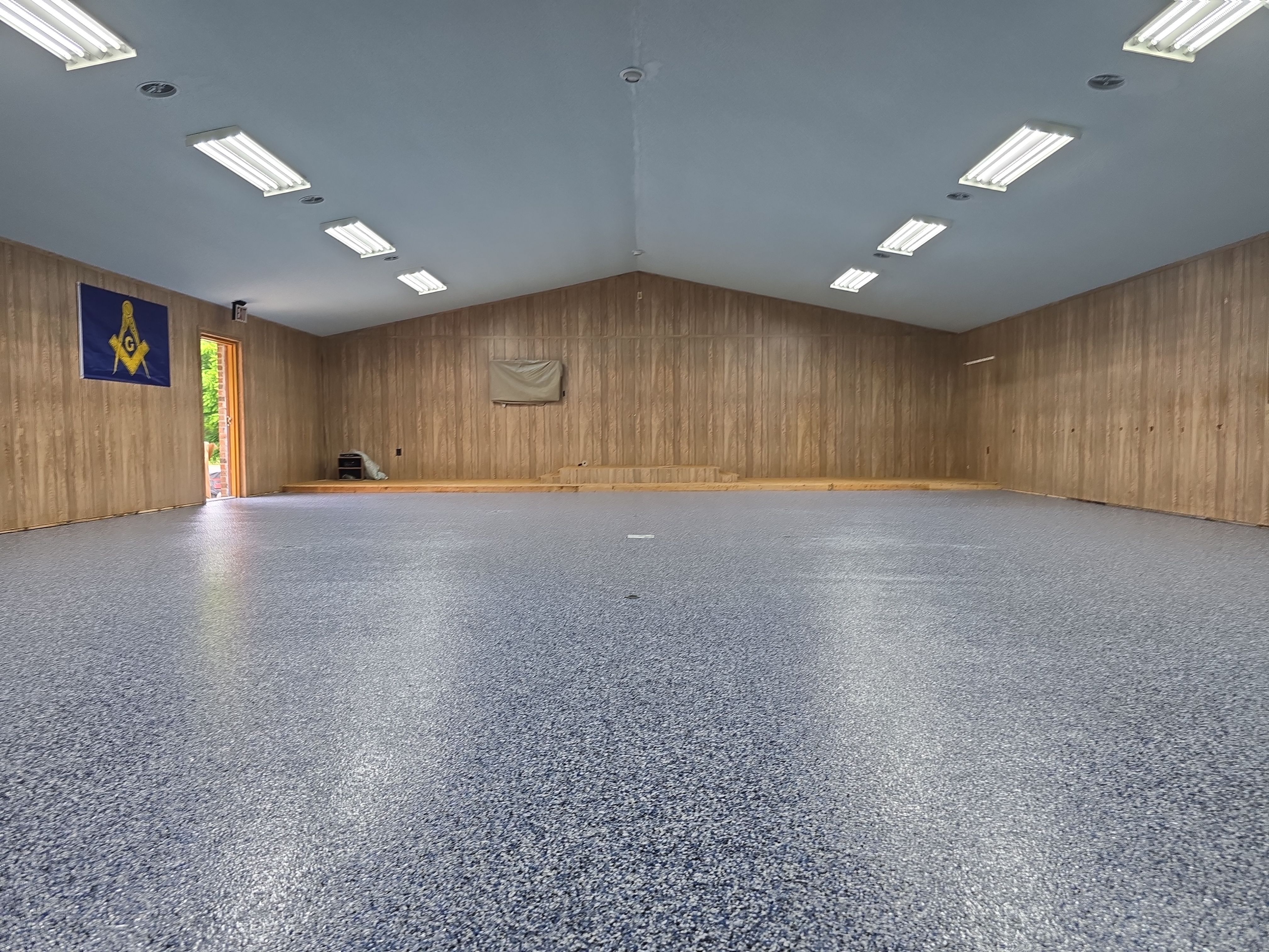 Conference Room Remodel using Denim! by Elite Floor Solutions