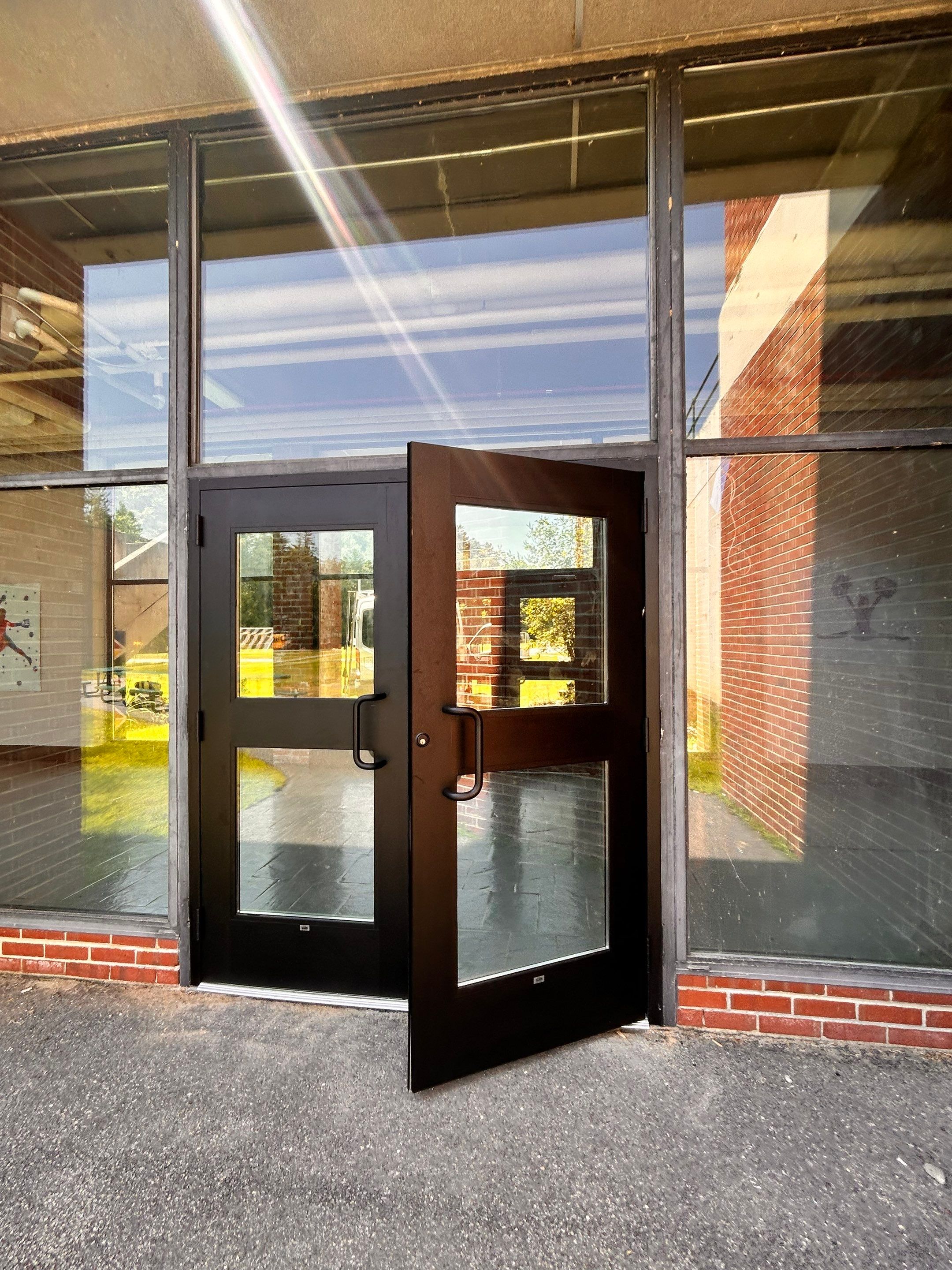 Commercial Door using Portal Wide Stile Door by Cheshire Glass Company