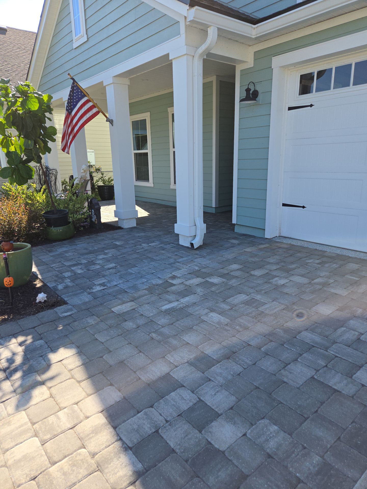 Pavers using Concrete Sealant, TopSeal, and PolySand by DuraSeal