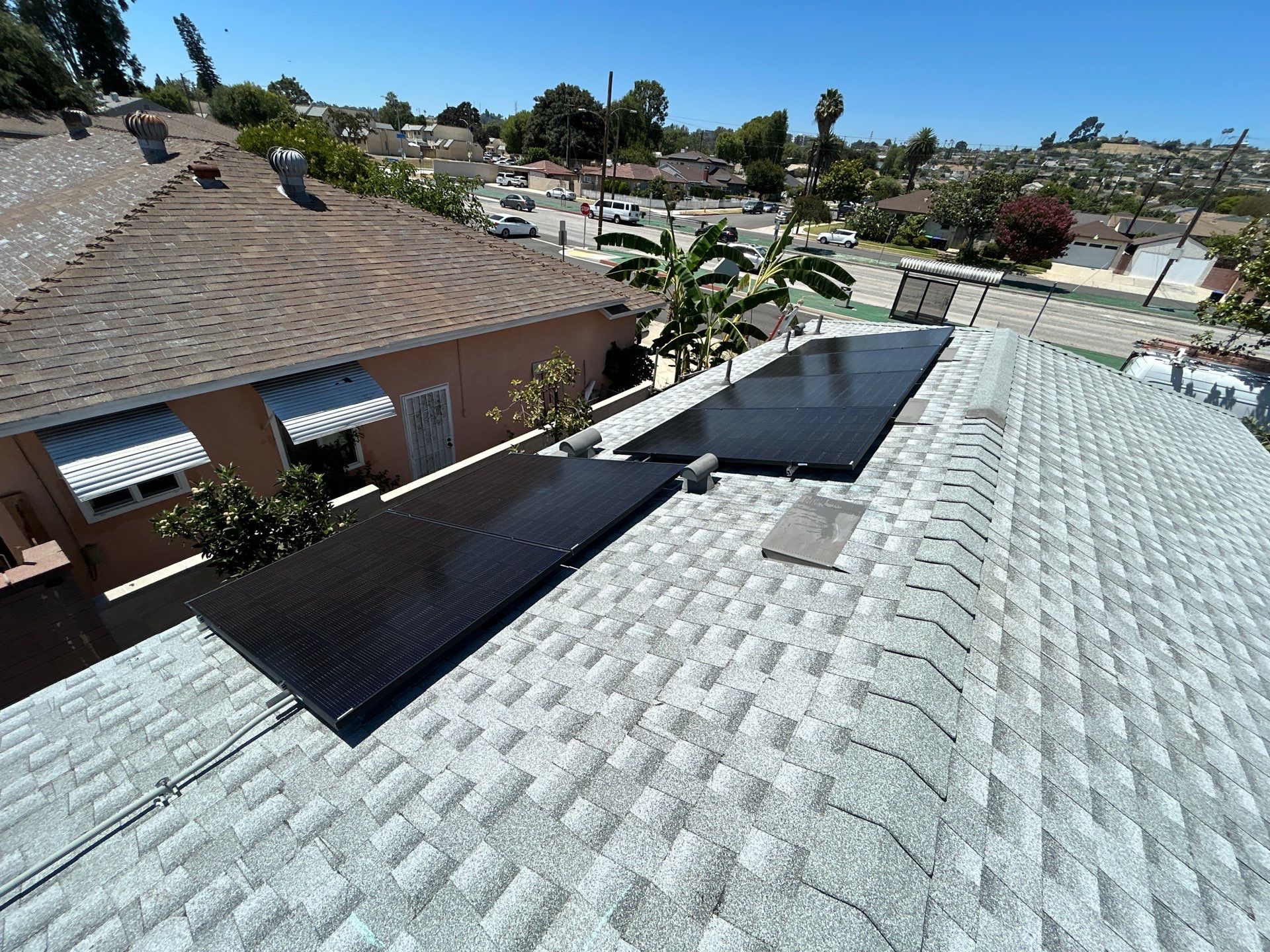 Solar Panel Installation with Black 450W Modules in Monterey Park by AWS Solar