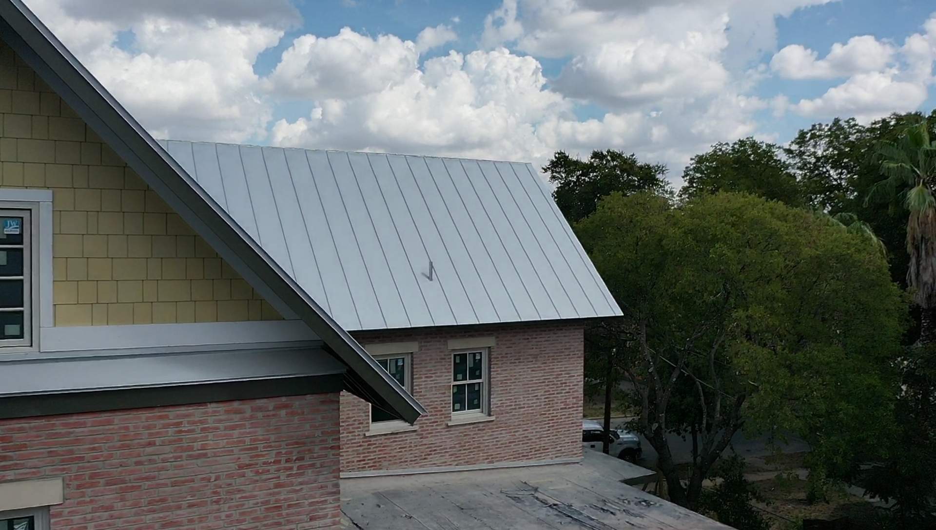 Residential Metal Roof Installation using McElroy Metal by Premier Roofing and Contracting