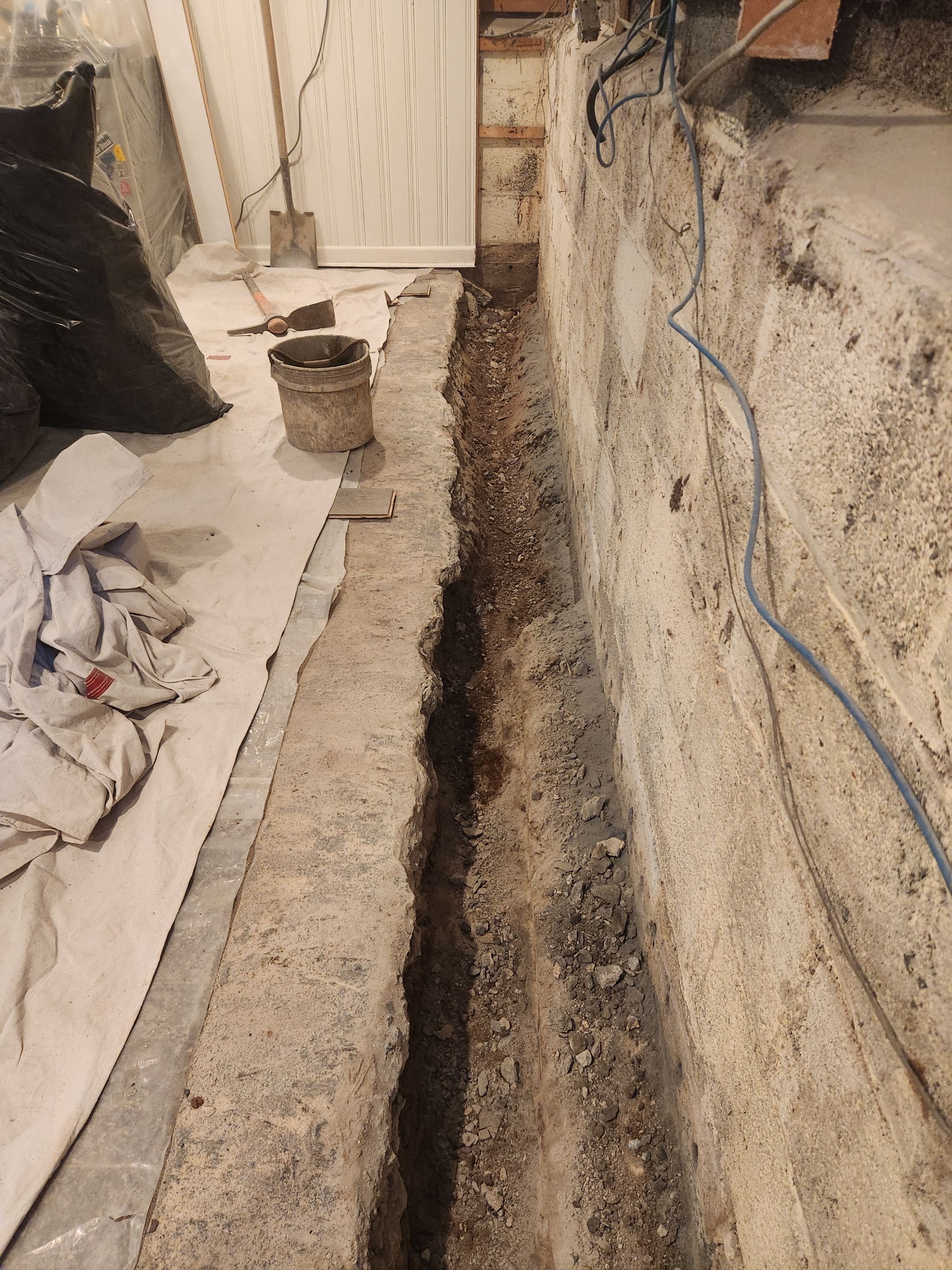 Interior French Drain West Orange NJ by Pure Service Pro, LLC 