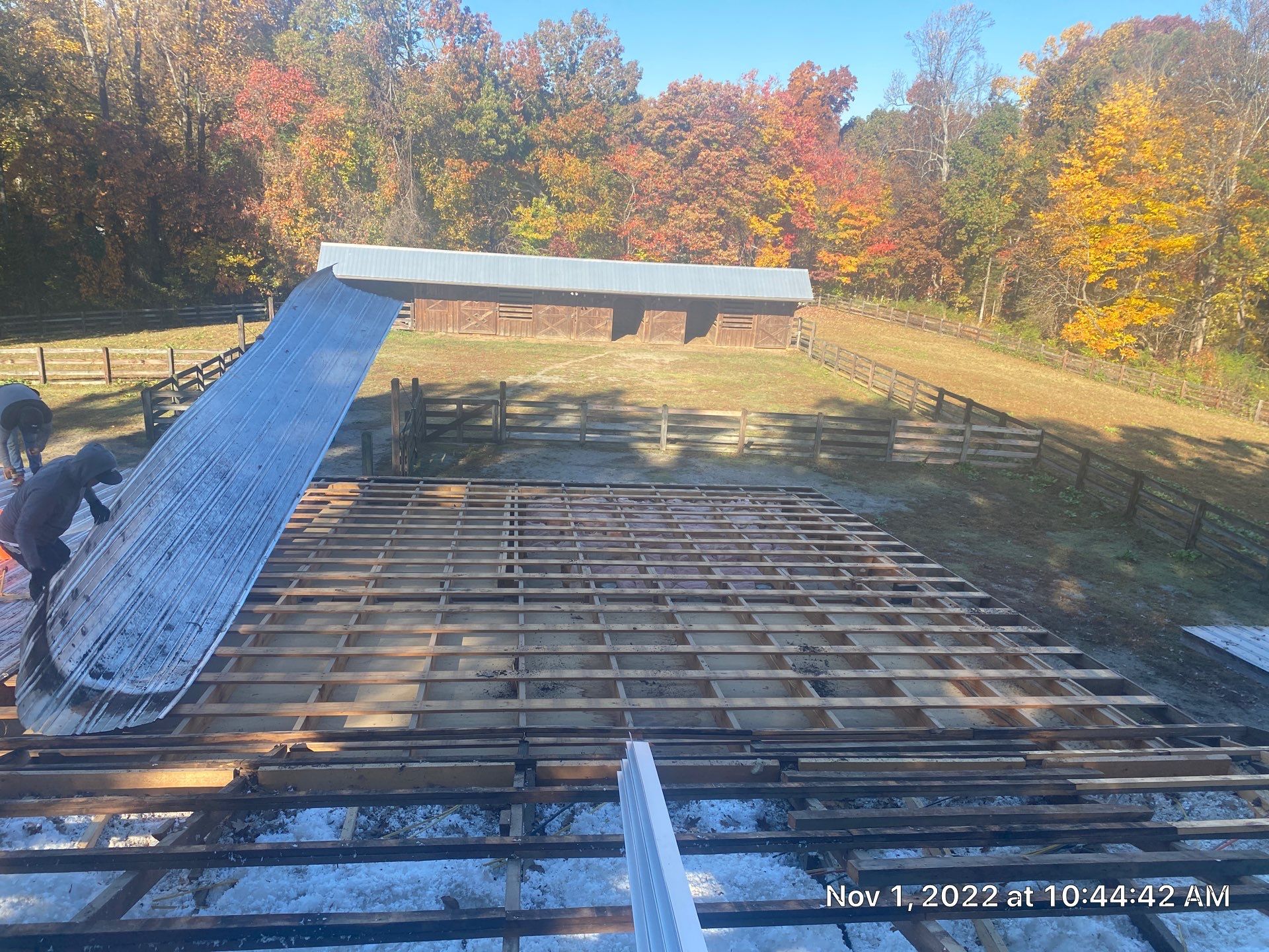 Beautiful Standing Seam Metal Roof by Just In Time Roofing and Restoration