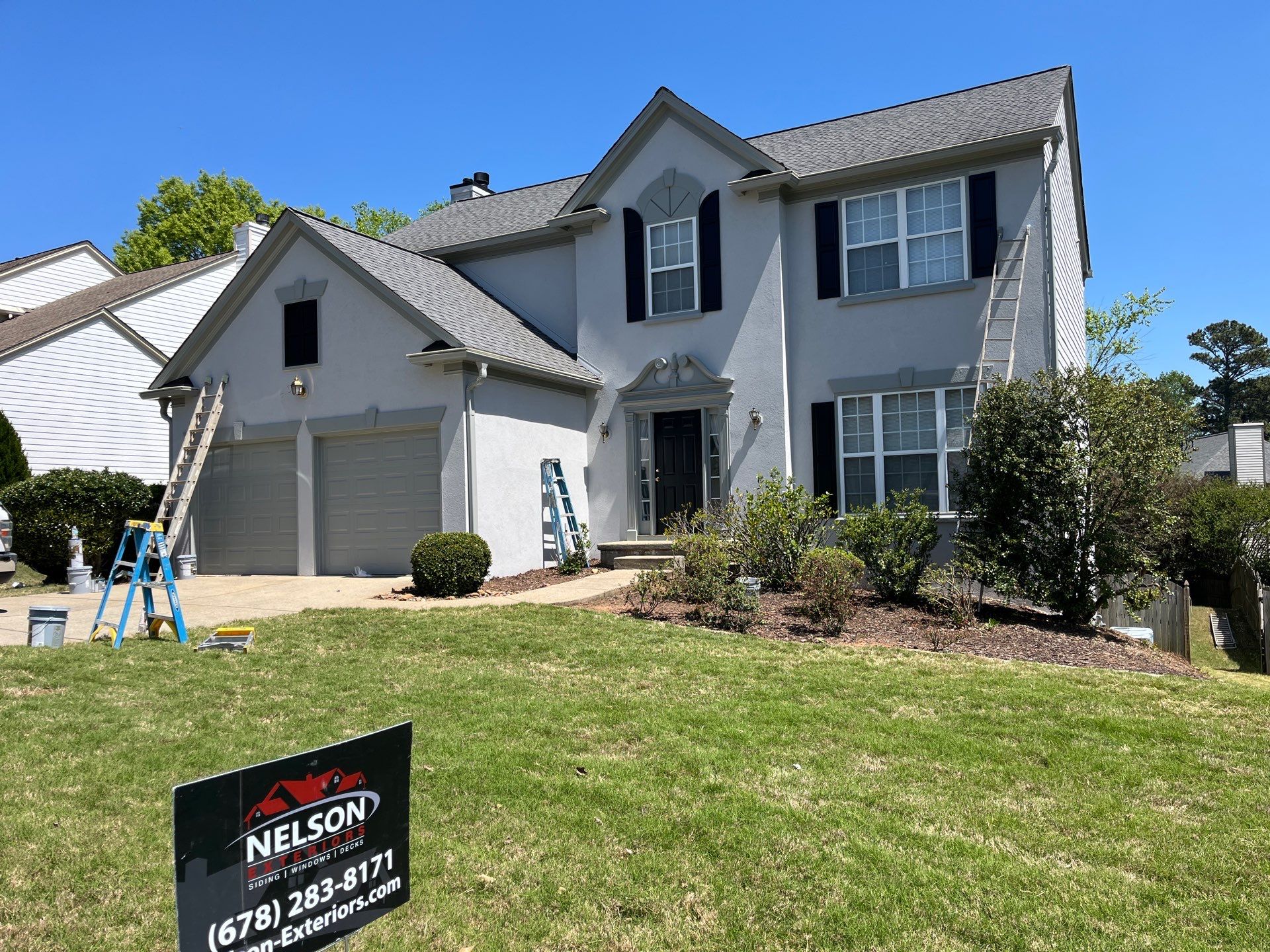 Rotten Wood Replacement Plus Stucco & Siding Painting  by Nelson Exteriors 