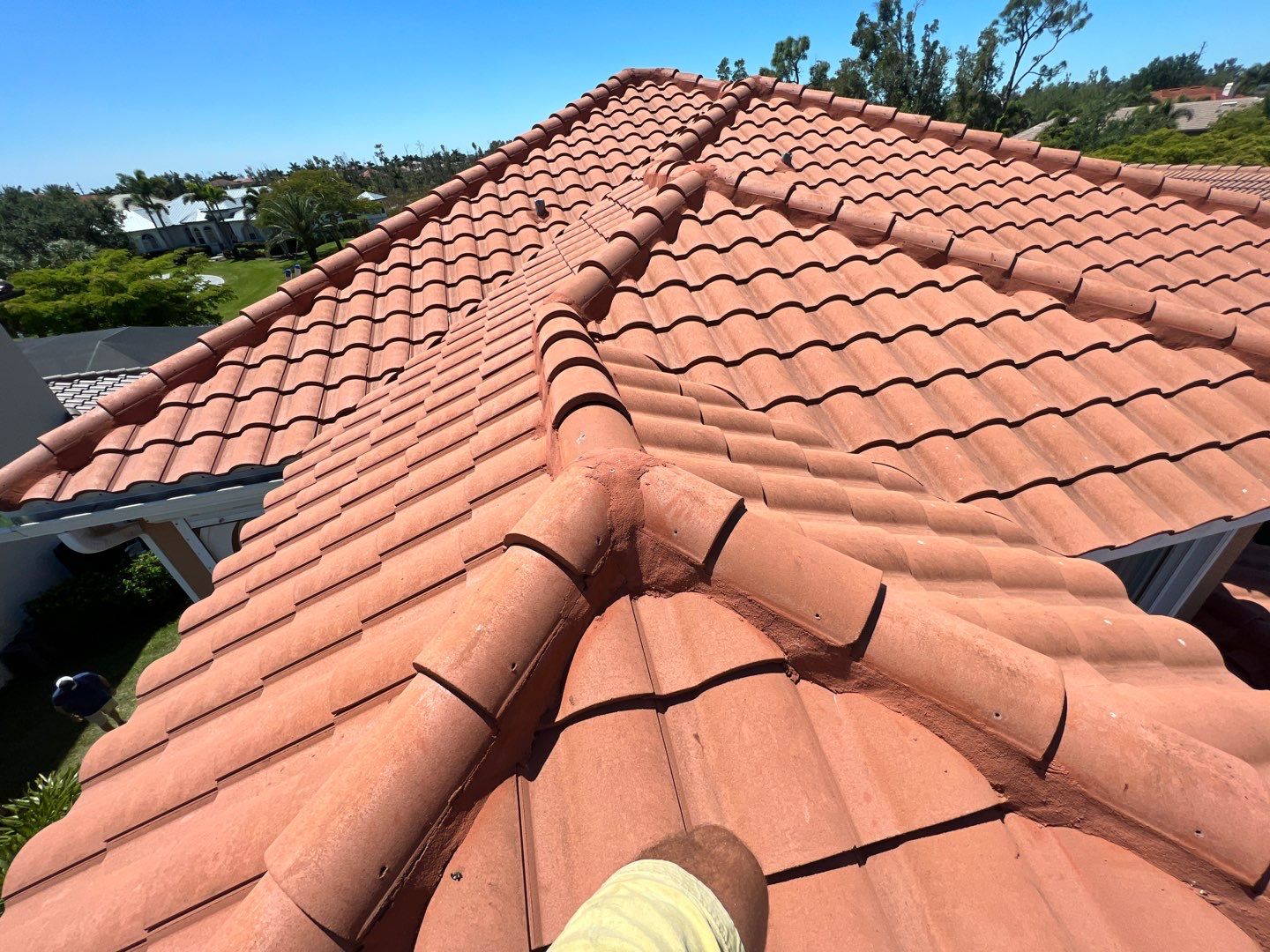 Residential Roofing Repair using Concrete Tile by Four Peaks Roofing