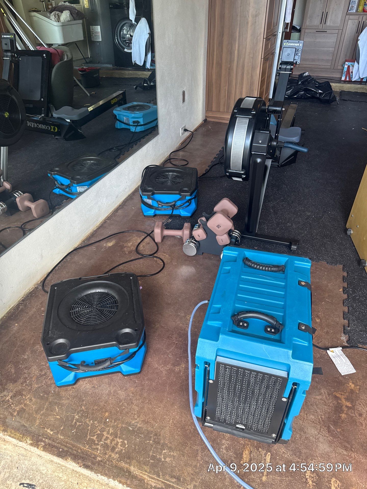 Water Damage using Drying Equipment by SuperClean 