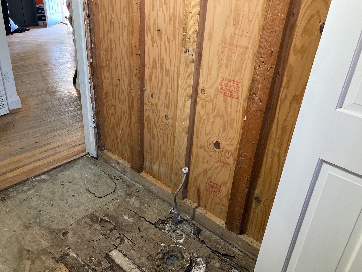Water Damage in Bathroom by Accountable Home Services