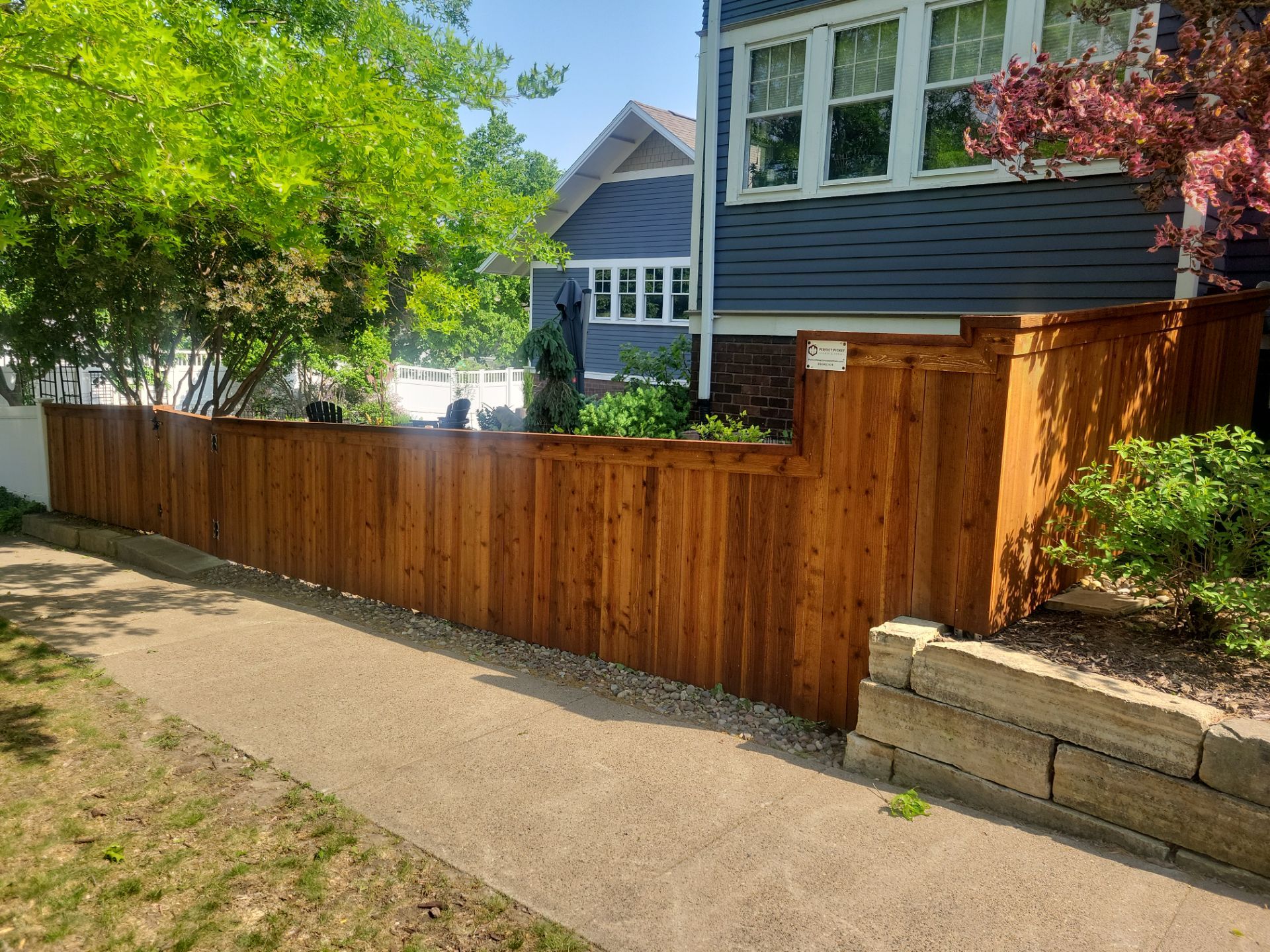 Project in Cedar Falls by Perfect Picket Fence and Stain