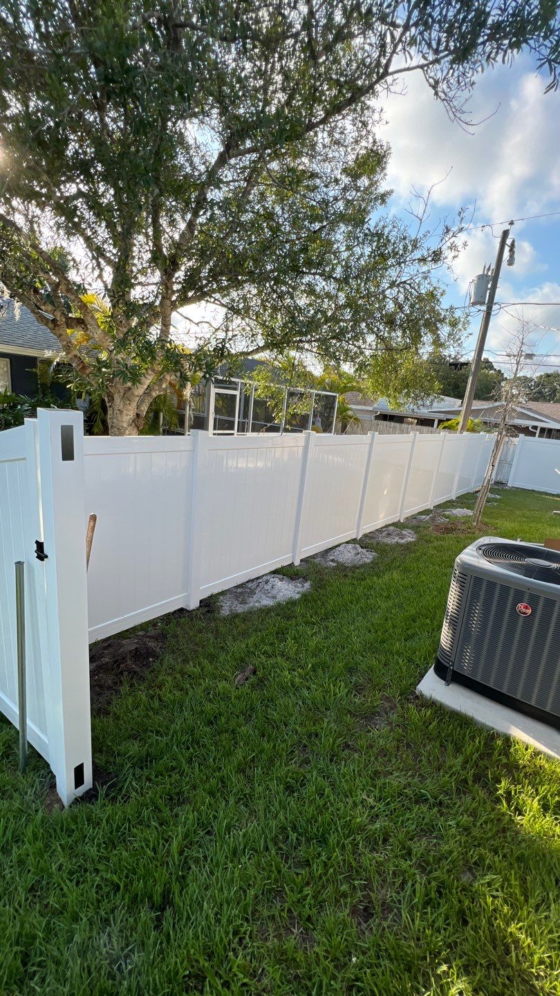 Venice, FL 6ft. Tall White Vinyl Privacy Fence by Asap fence and gates, LLC