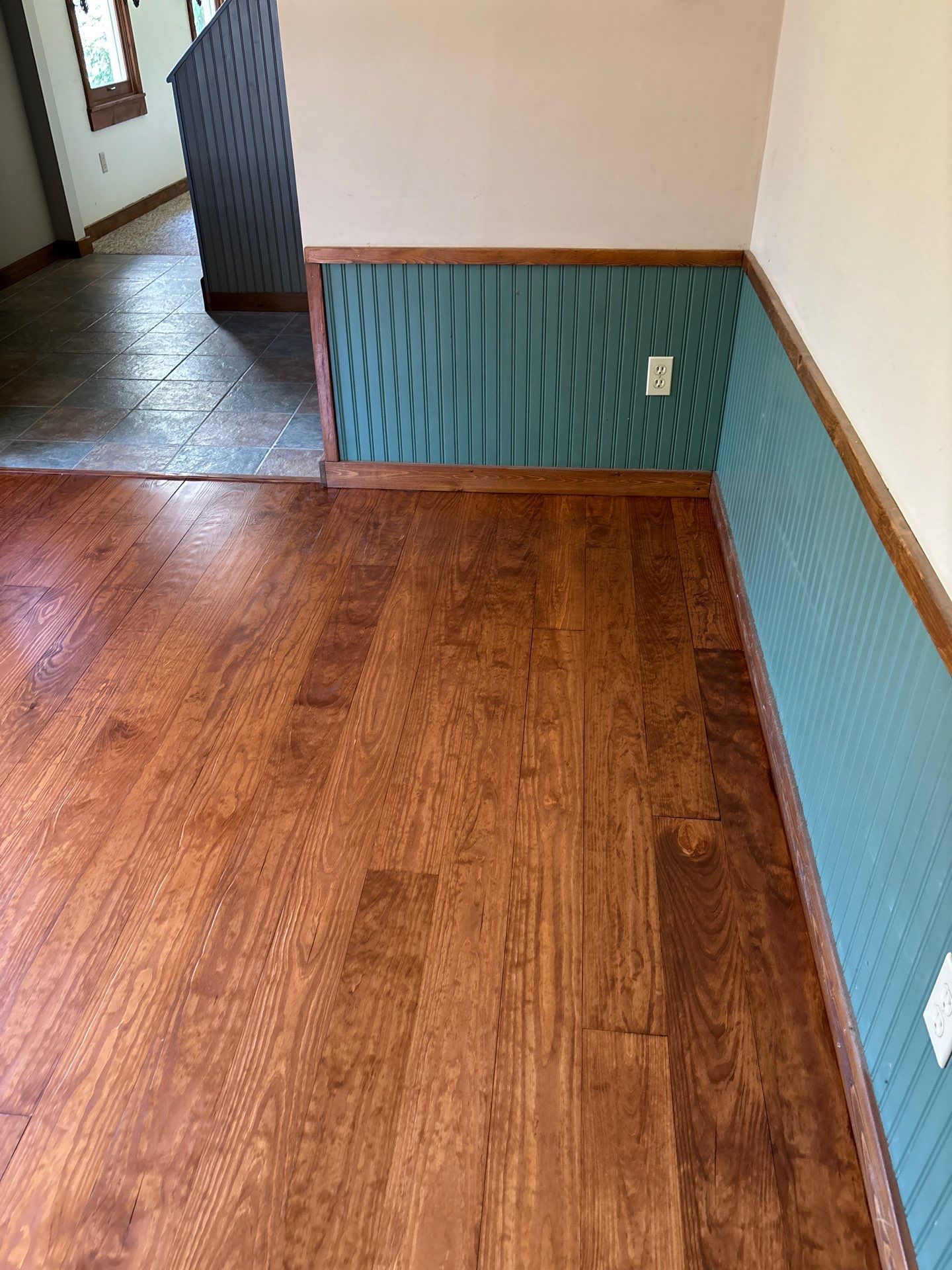 Hardwood Floor Sanding and Refinishing Project in Walton, Kentucky by Footprints Floors Kentucky