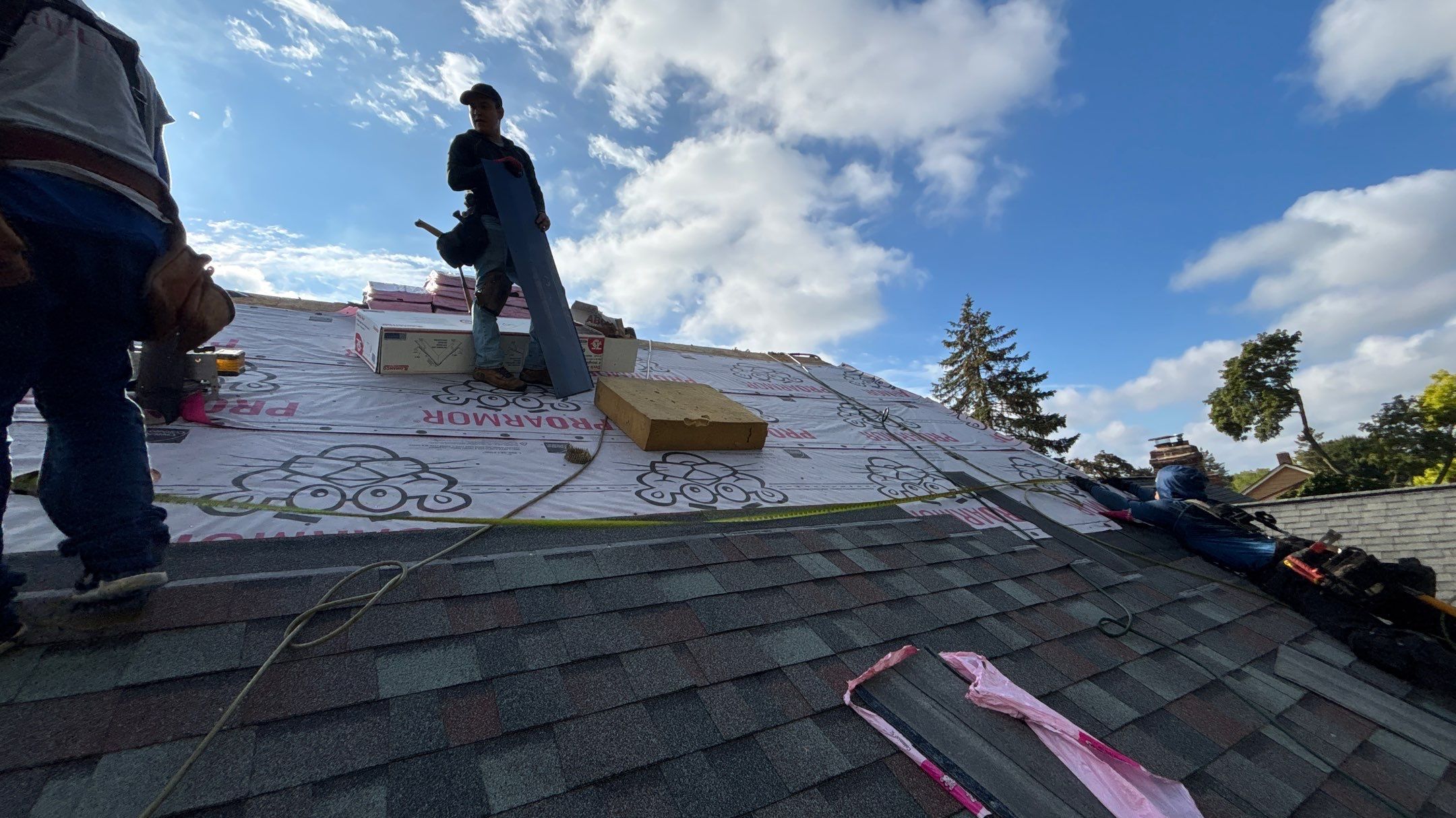 Roof Replacement using Owens Corning Colonial Slate by 180 Contractors
