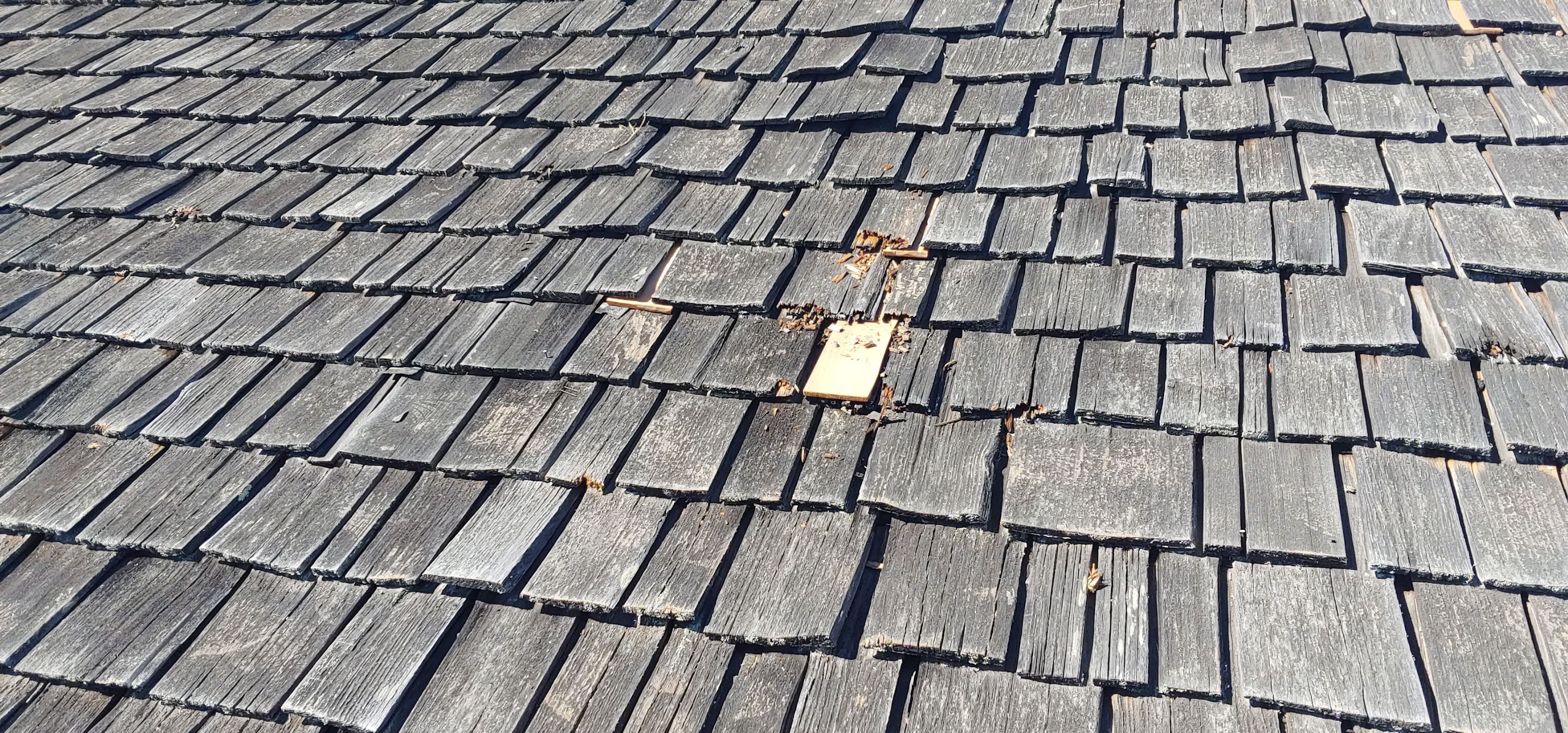Refurbish and repair shake roof to get ready to sell by Straight Edge Roofing Inc