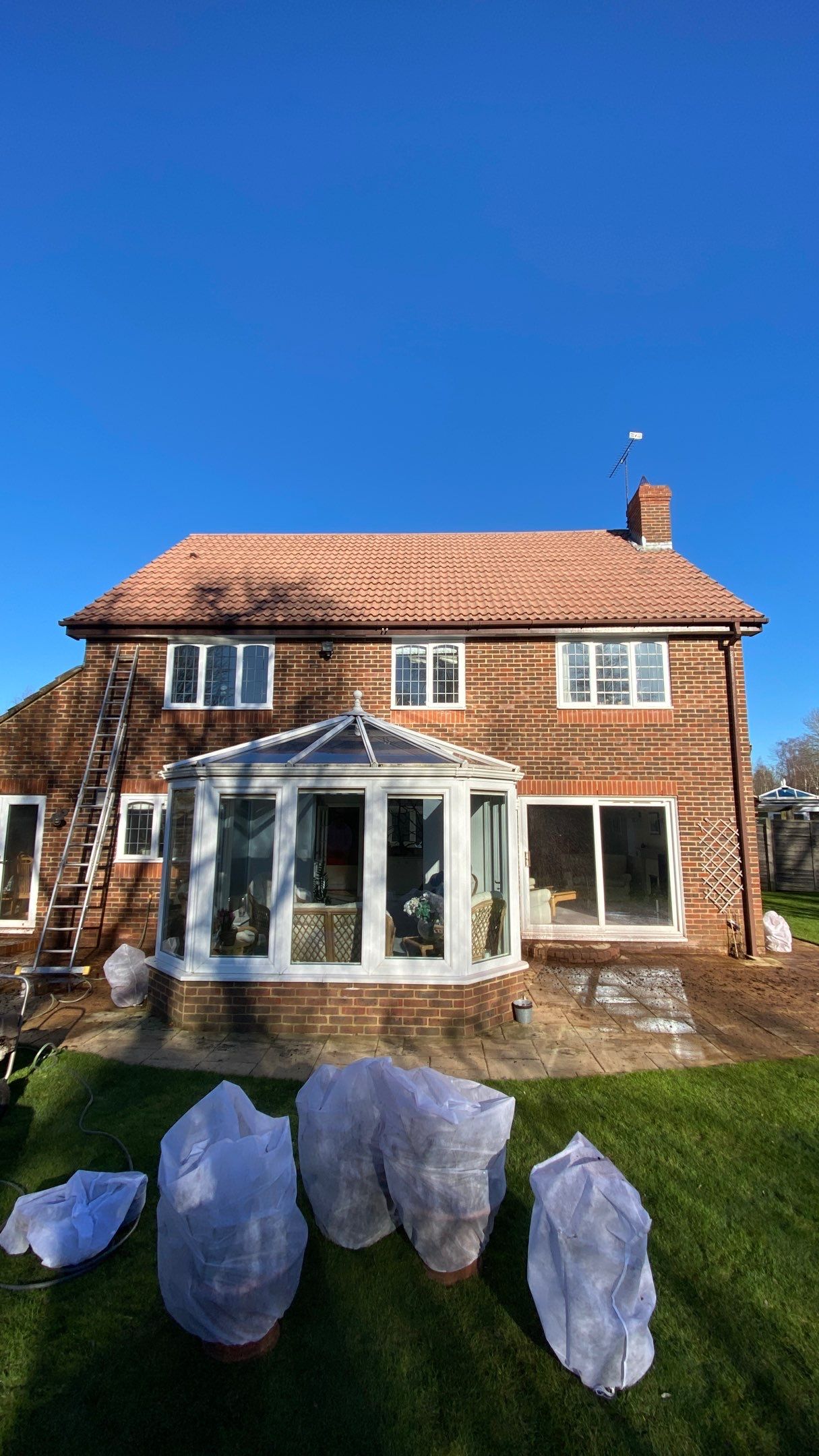 Roof Clean  - Moss Removal - Gutter Clean using Mosmatic FSC and Biocide by Ges Exterior Cleaning ltd