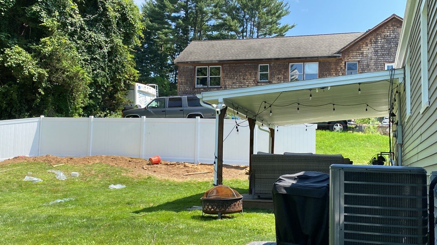 Fence Installation using Vinyl Fence 6ft Privacy by A Plus Exterior