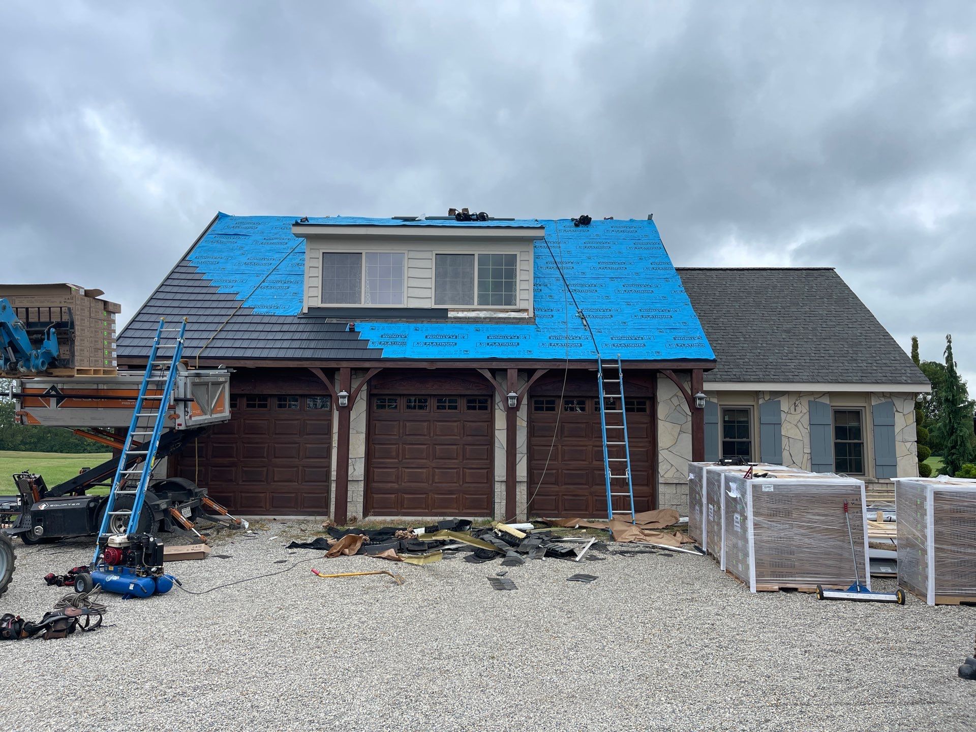 Burnished Slate Metal Shake Roof Installation – Bowling Green, OH by 4Ever Metal Roofing