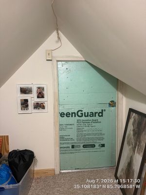 Attic Weatherization and Knee Wall Insulation Installation in Chattanooga