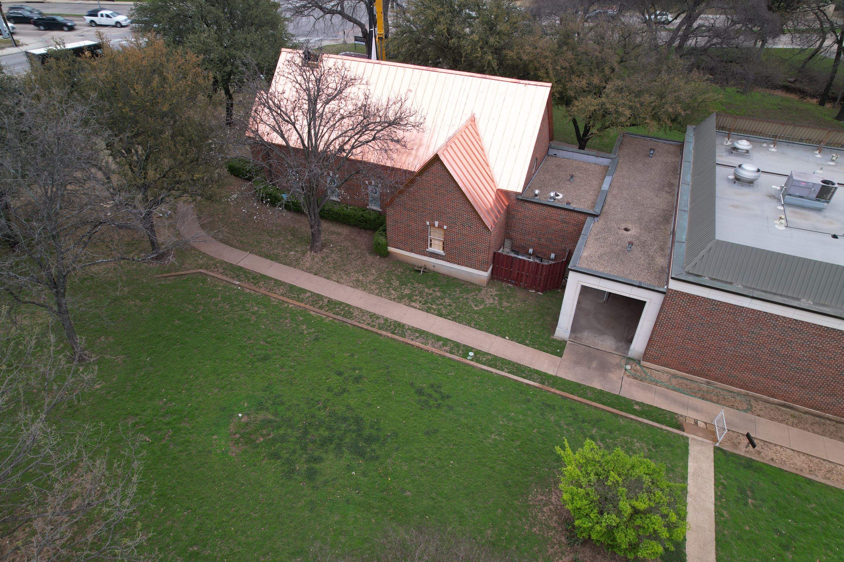 Custom Copper Standing Seam Roofing System  by Springtree Restoration 