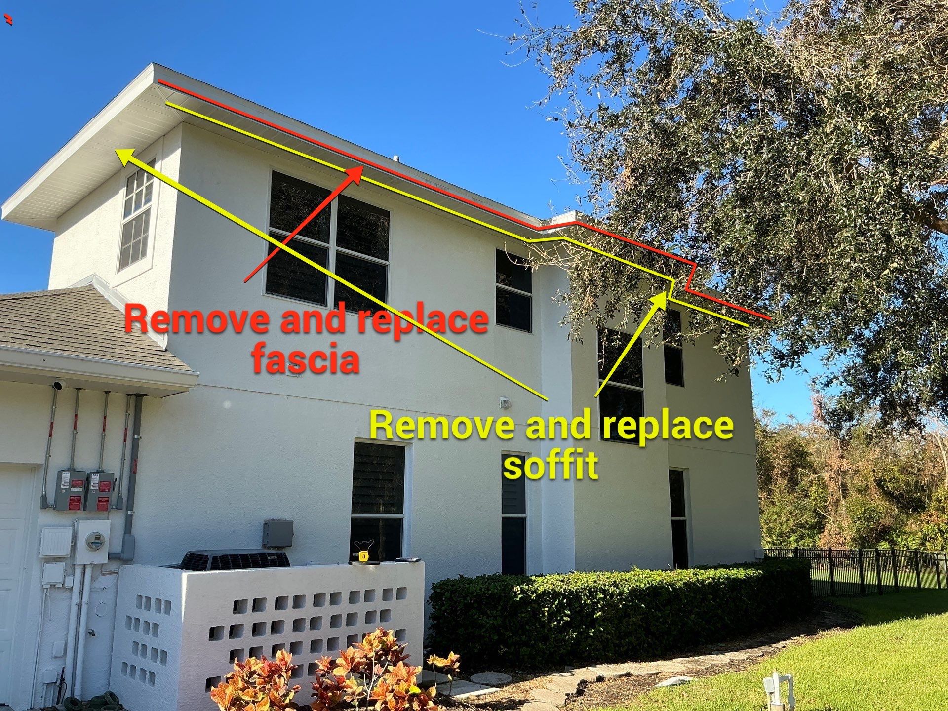 Soffit and Fascia Replacement in Sarasota FL by Gutter Professors
