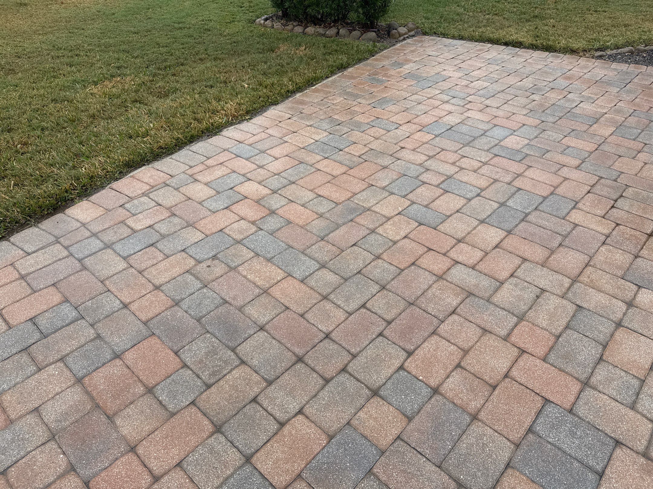 Oil & Tar Removal from Paver Driveway & Entryway by Sunshine AquaWash