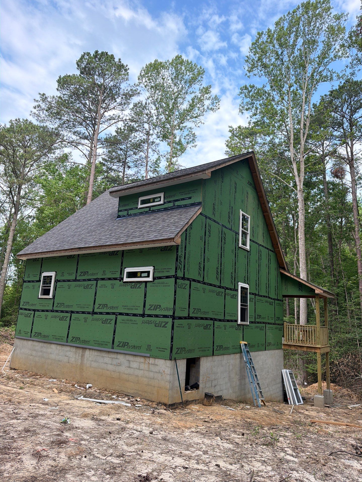 Custom New Home Roof Install in Heathsville by Cade Construction