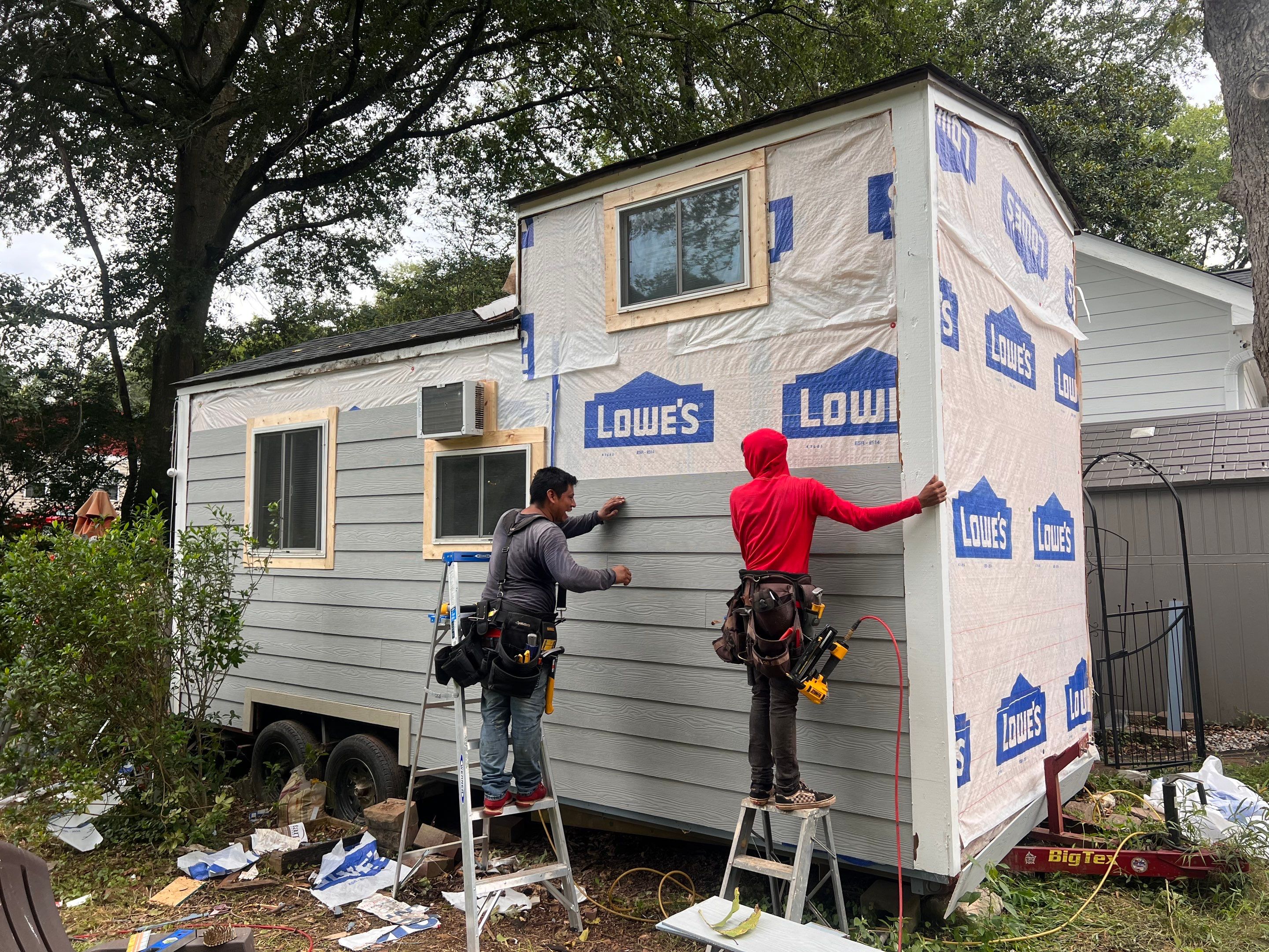 tiny home remodel- siding,paint,roofing by Nailed It Roofing & Remodeling LLC