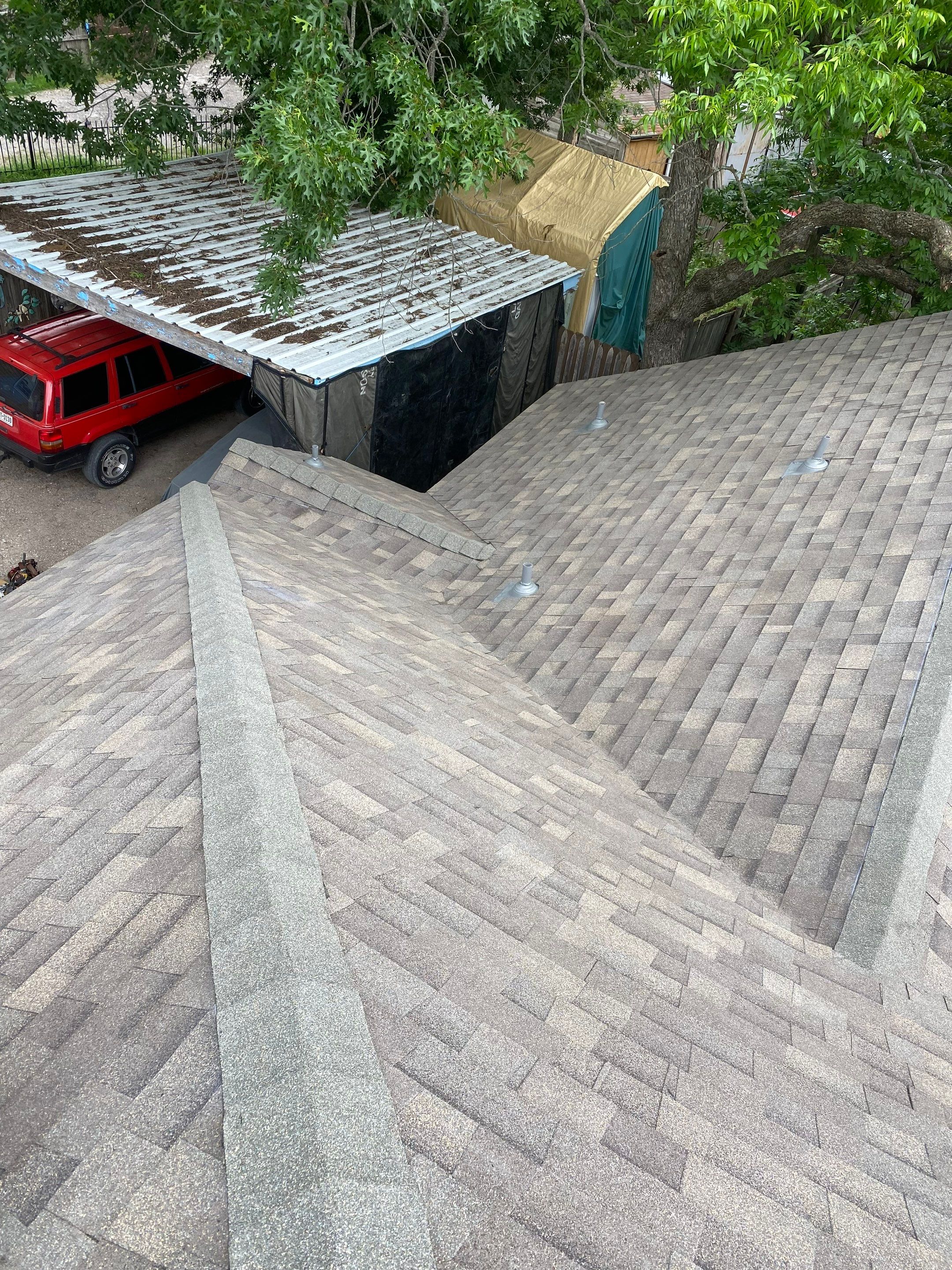 Residential Roofing Installation using Malarkey Highlander Weathered Wood Plus by OneSource Roofing and Restoration