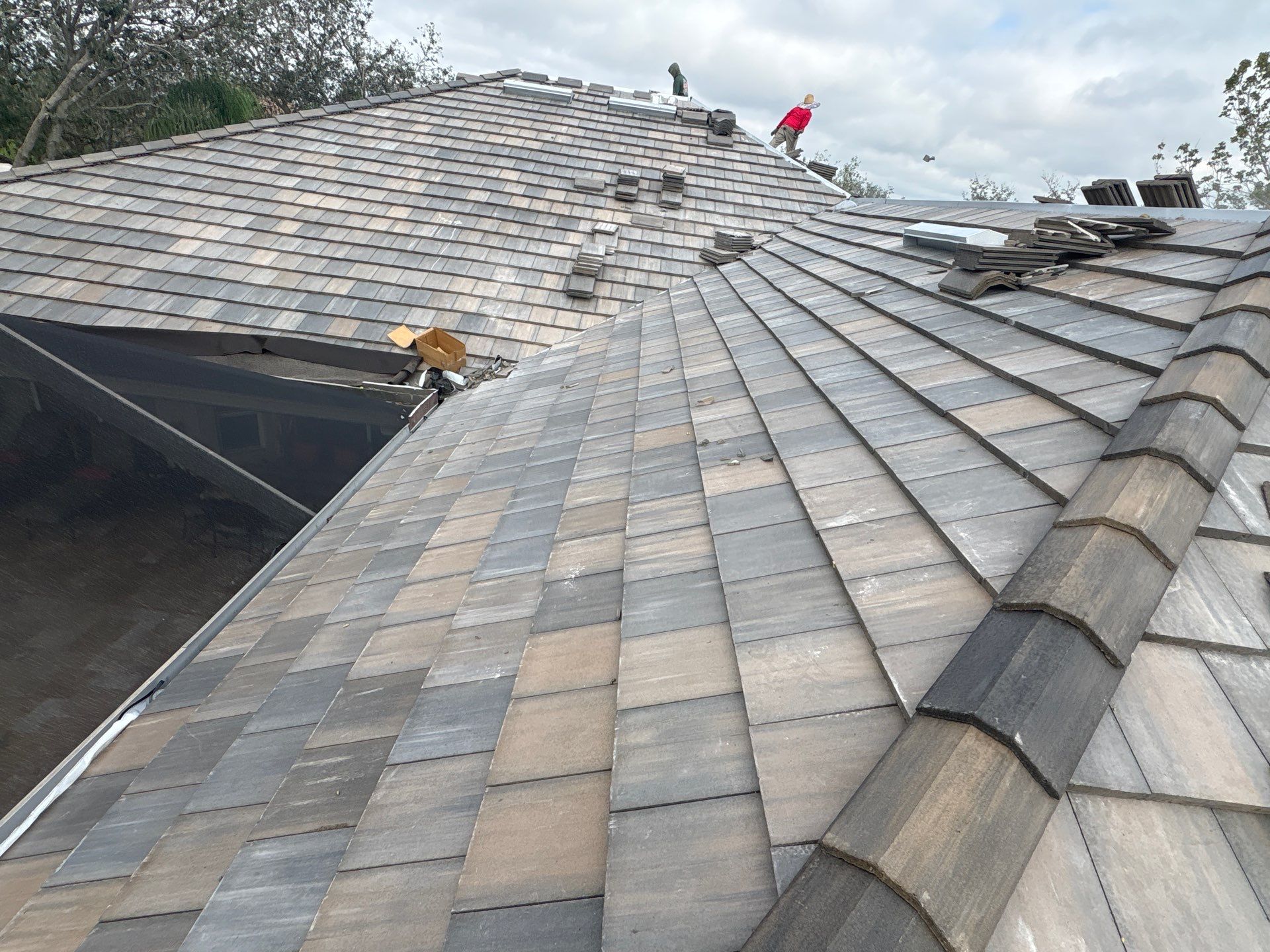 Residential Roofing Installation using roofing tiles from Eagle Roofing Products! by Gopher Roofing