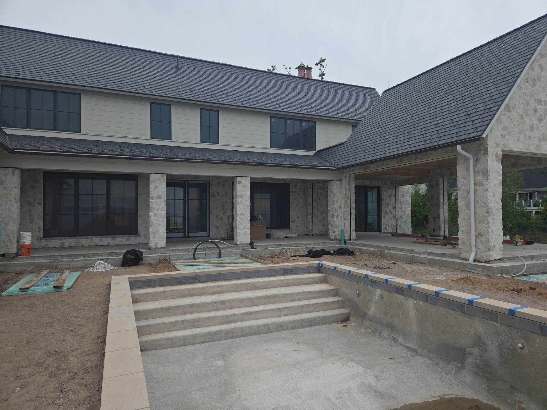 Half Round Gutter Installation for Petoskey Residence by Rainbow Seamless Systems