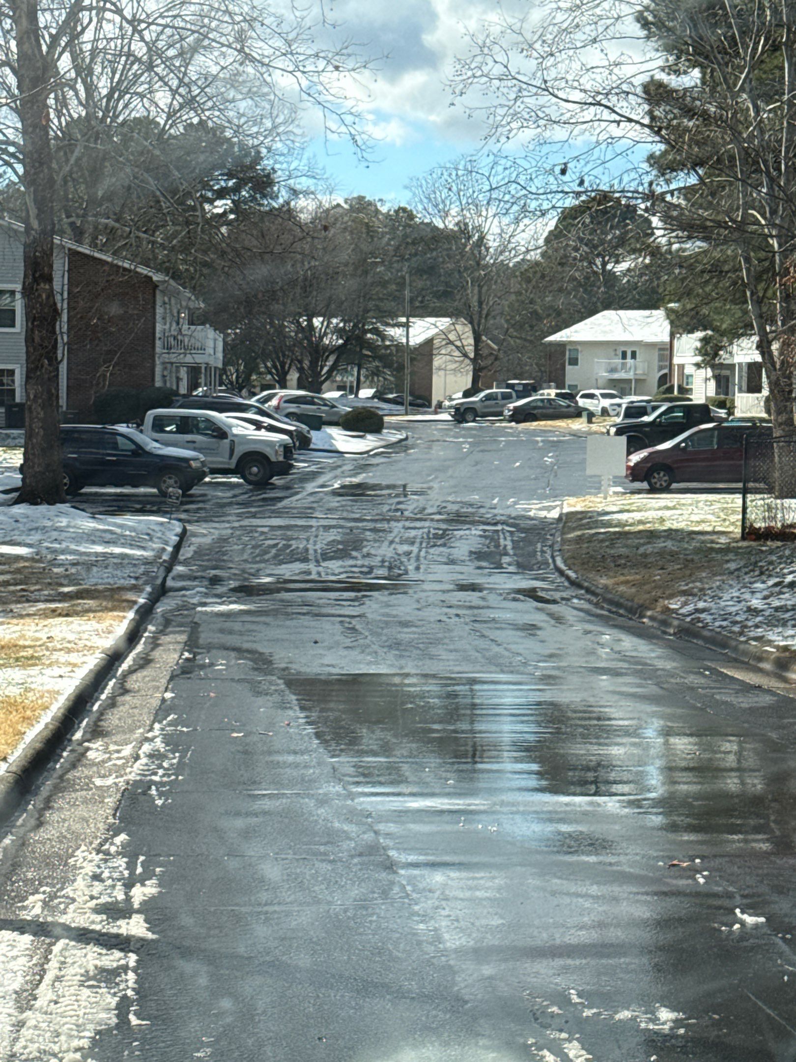 Snow removal from streets in Cary by Martinez Brother’s Nc Landscaping Inc