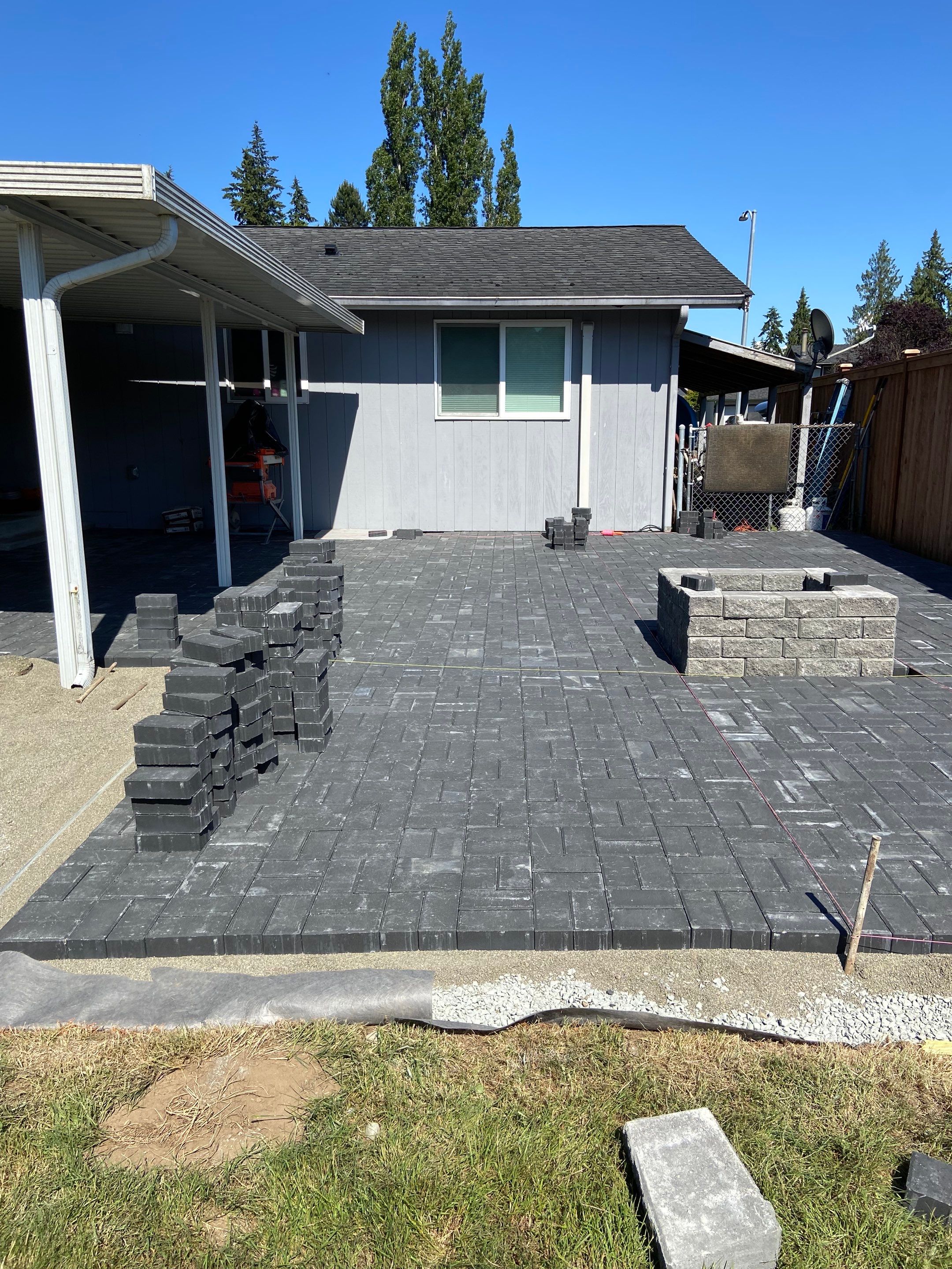 Connie G. Pavers Patio and Gravel Driveway by Jireh Asphalt & Concrete Inc 