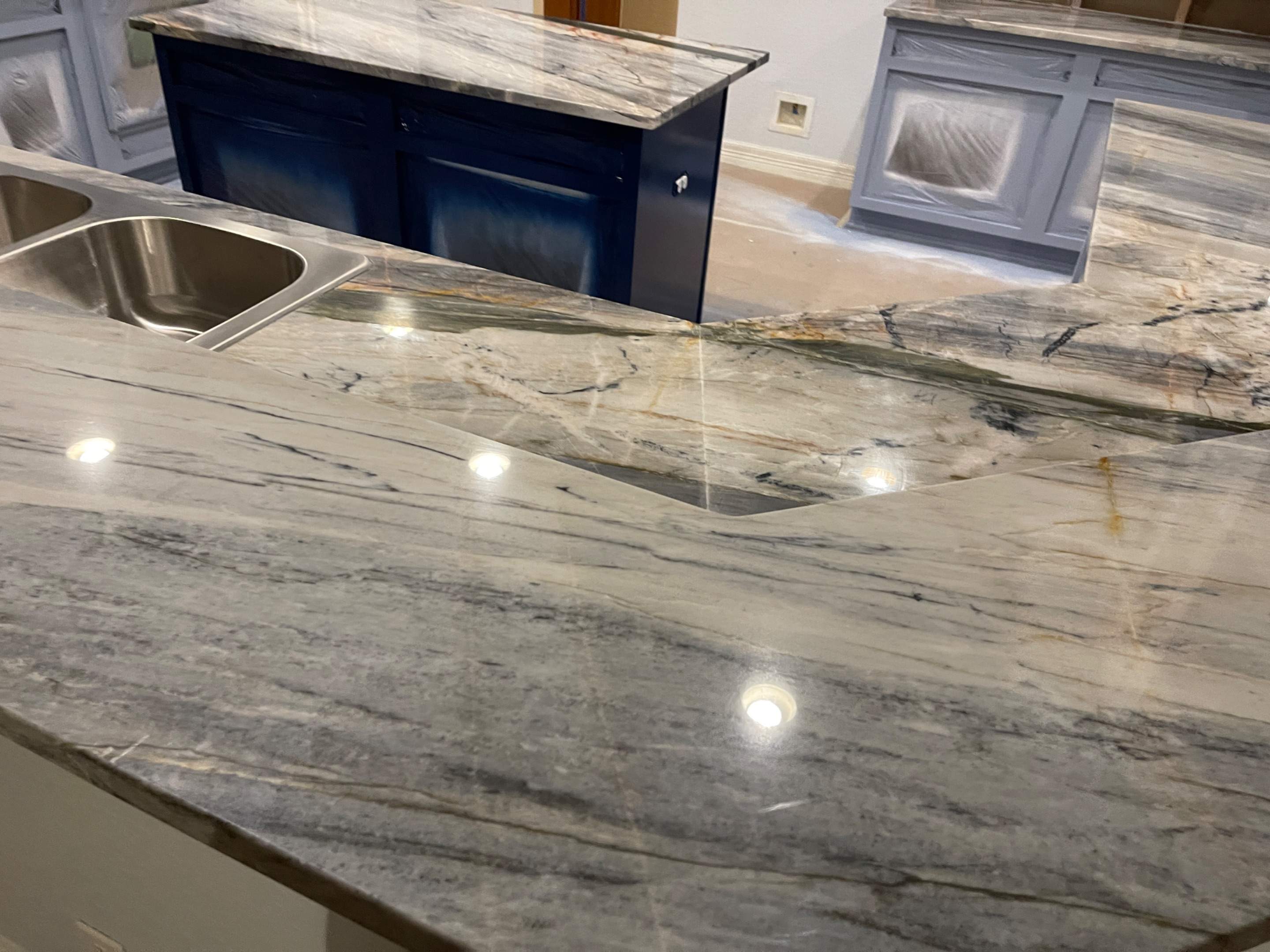 Custom Natural Stone Countertop Installation for San Antonio Kitchen Remodel by Mena stone surfaces