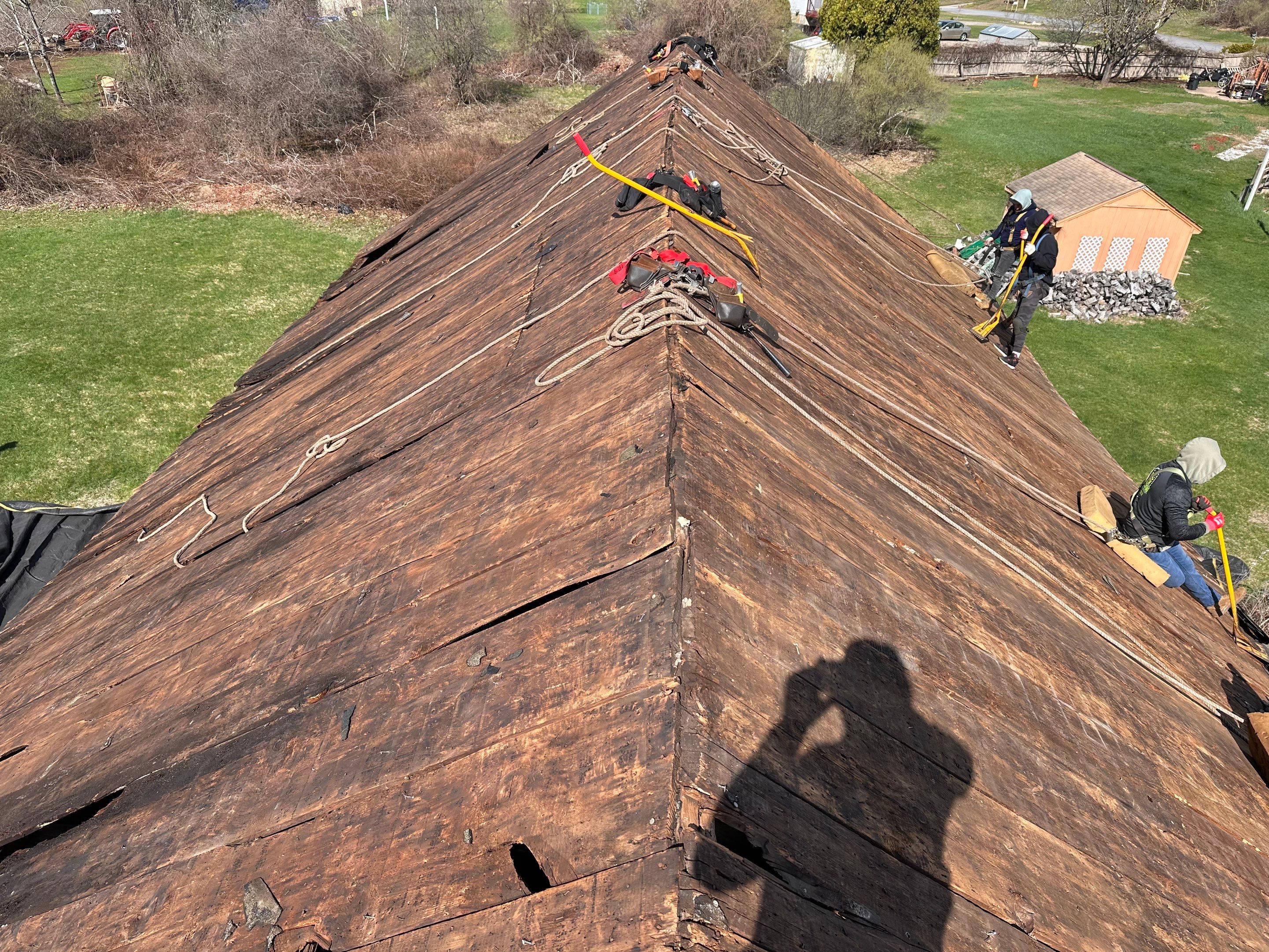Barn in Derry, NH — this one came with some serious challenges. by Tall pine roofing