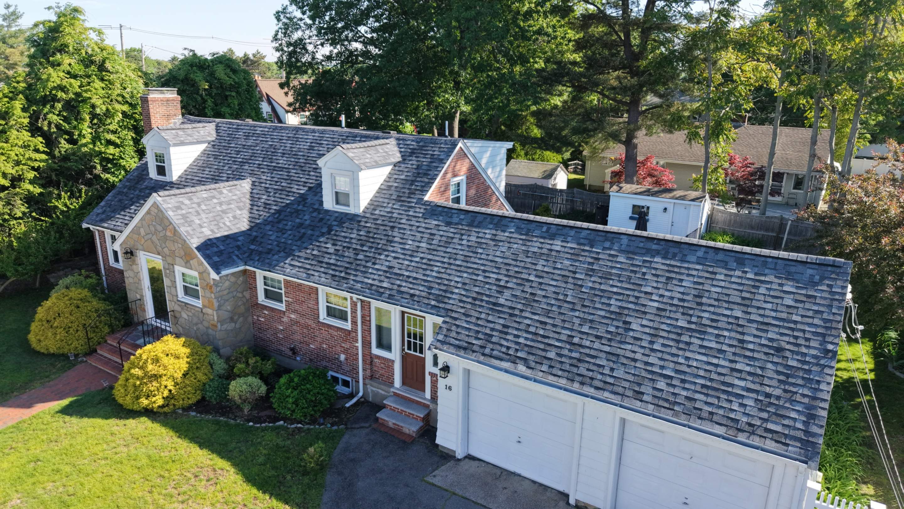 Full Roof Replacement in Needham, MA – Owens Corning Duration, Slatestone Gray by JOHNNYS PRO