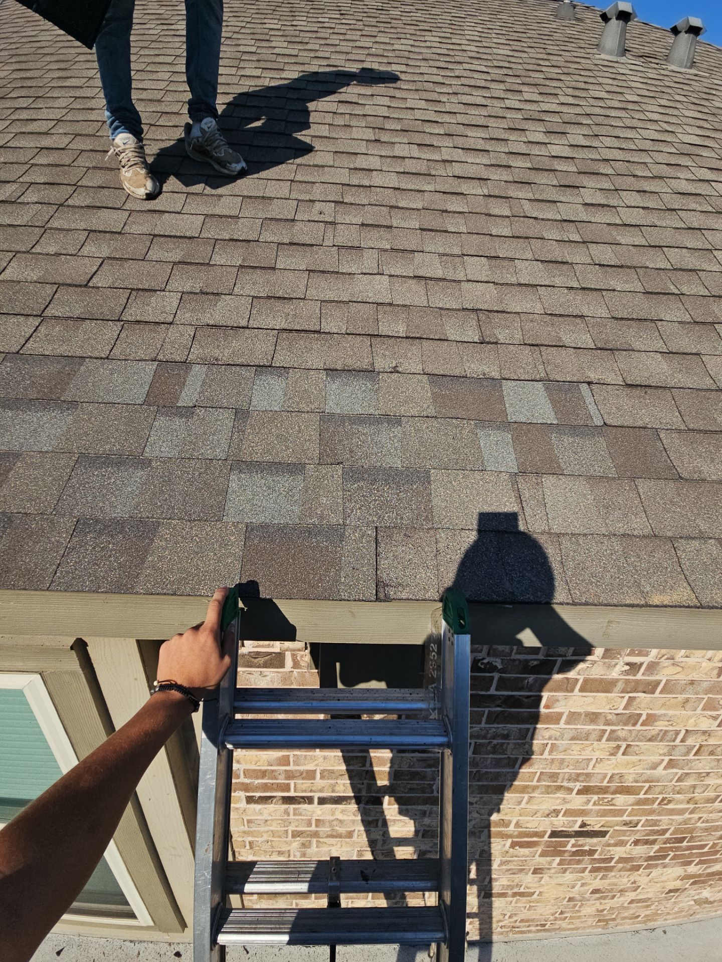 Hail Damage using Owen's Corning Duration (Lifetime) Shingles by Roof Repair Company