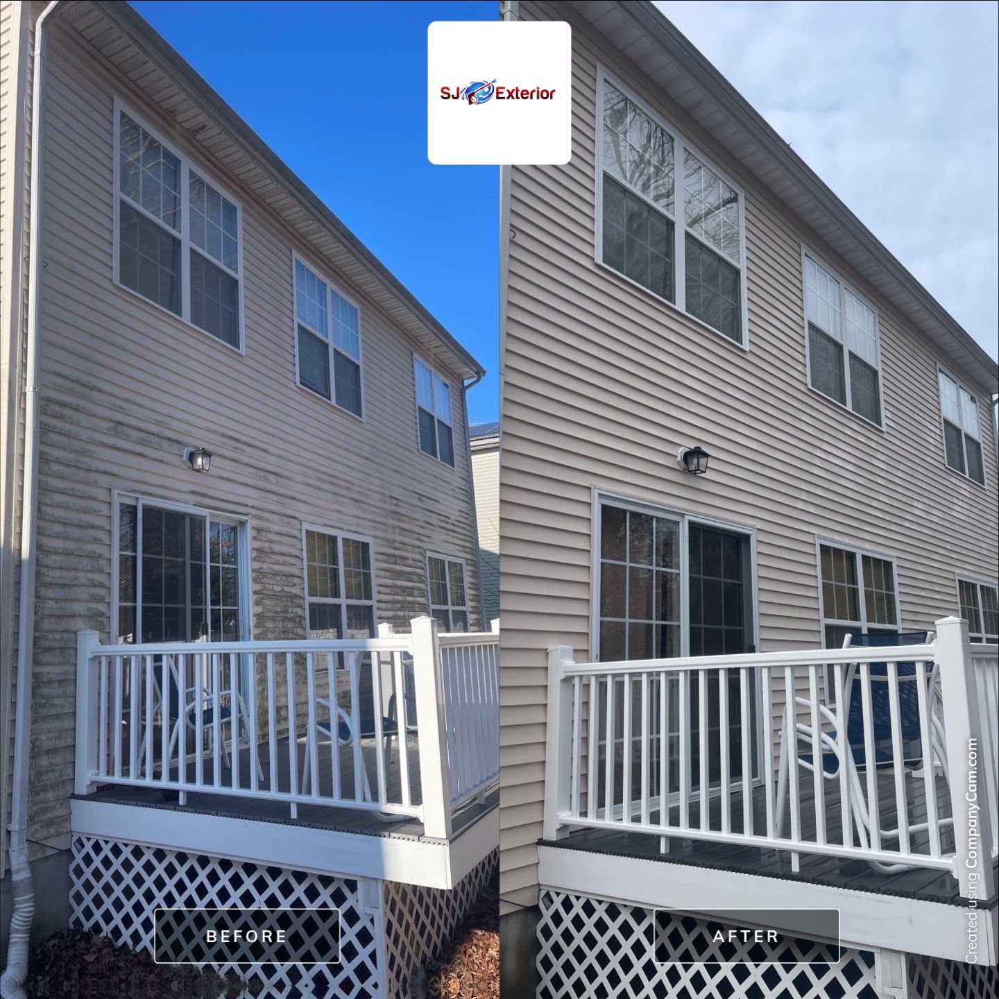 Residential Cleaning using House SoftWash by SJ Exterior