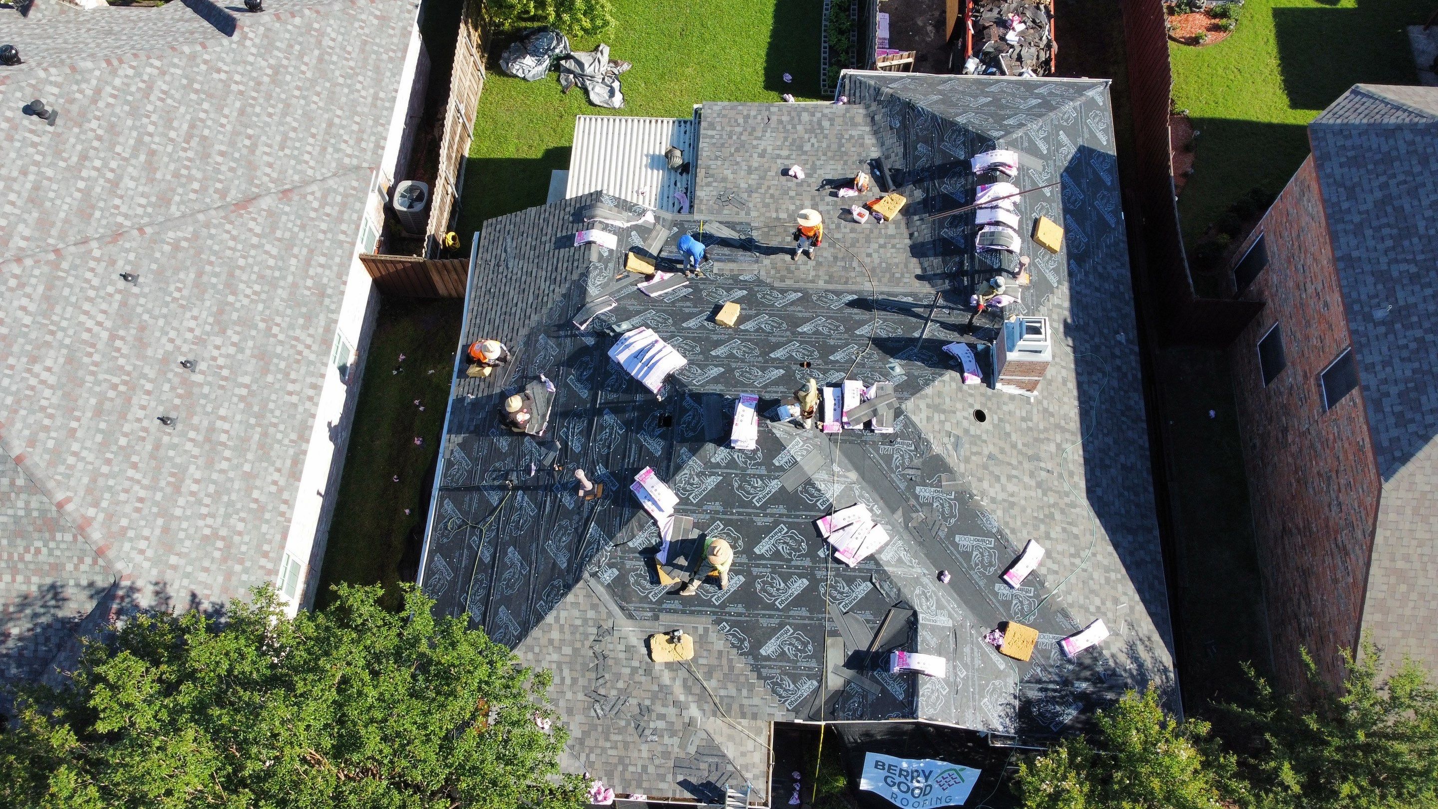 Storm Restoration Project by Berry Good Roofing 