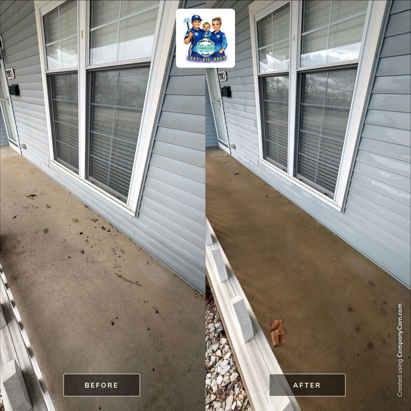 Project in Elk Grove Village by Simmons Power & Soft Washing