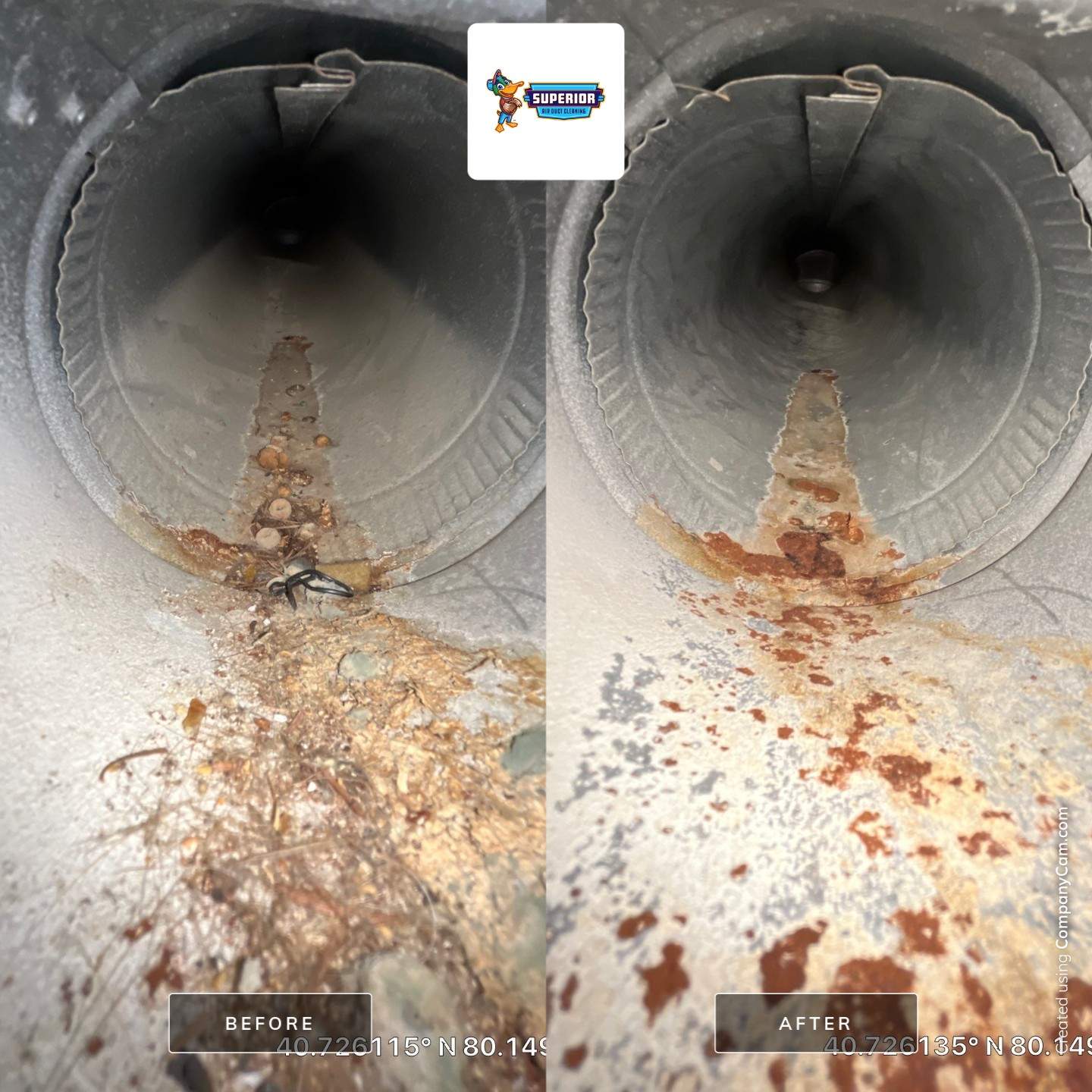 Air Duct Cleaning With a Vacuum Truck in Cranberry Township, PA by Superior Air Duct Cleaning