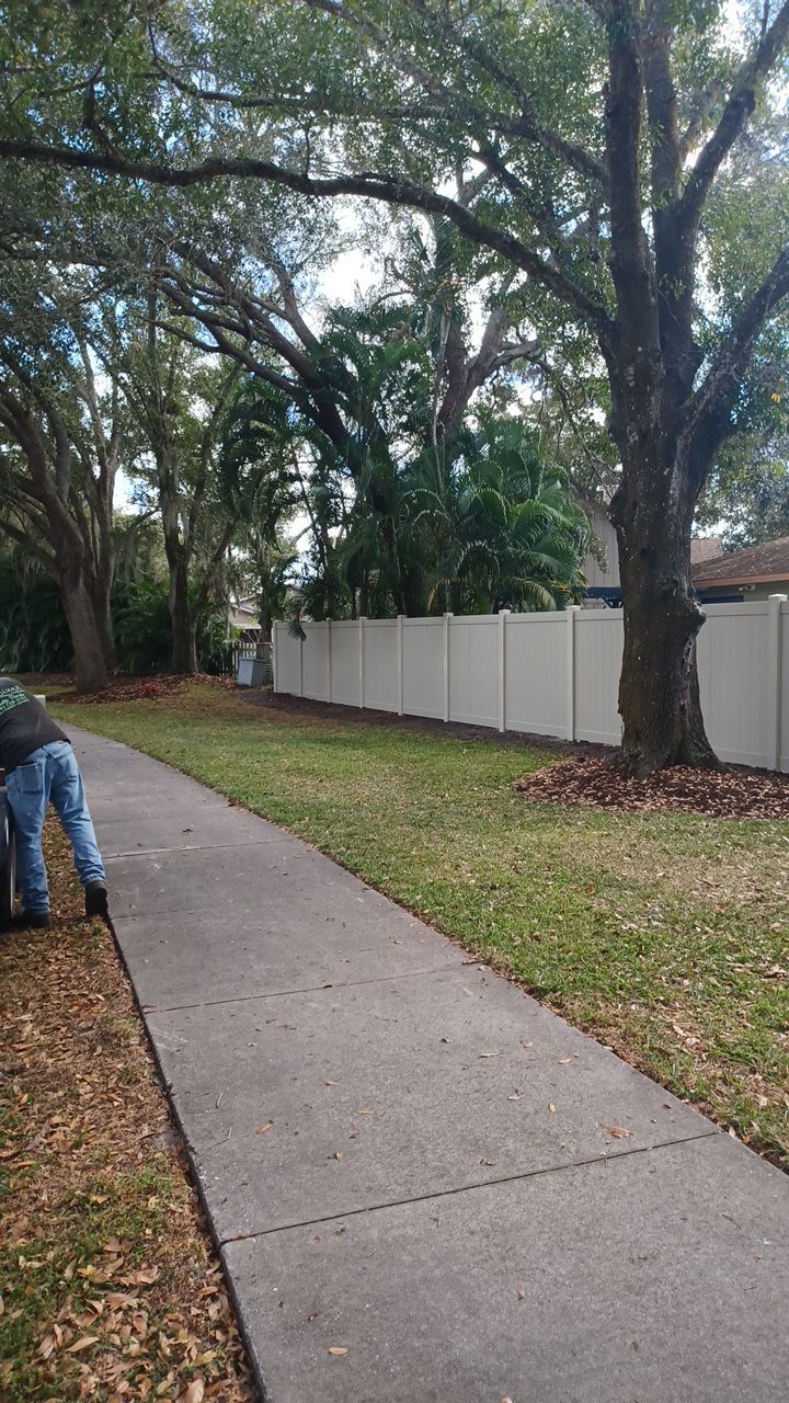 Sarasota, FL 6ft. Tall Tan Vinyl Privacy Fence  by Asap fence and gates, LLC