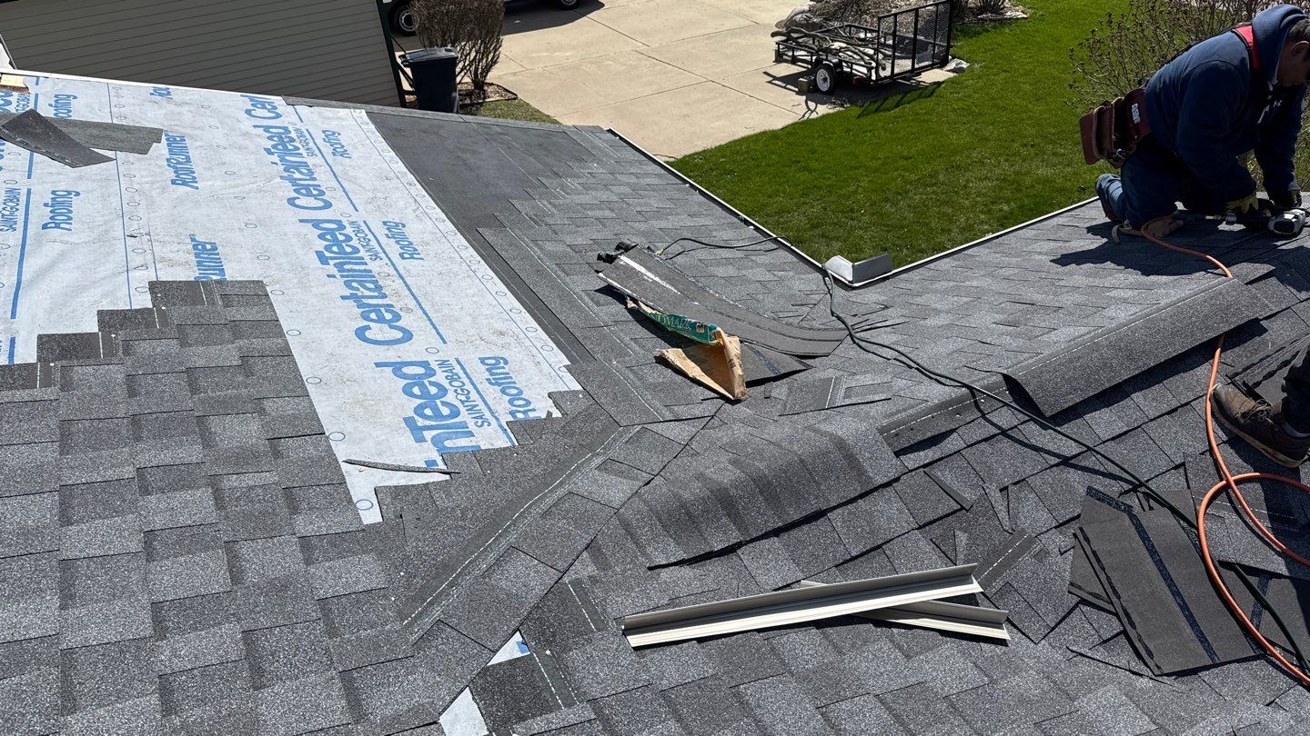 Roof Replacement using CertainTeed Landmark Pewter by 180 Contractors