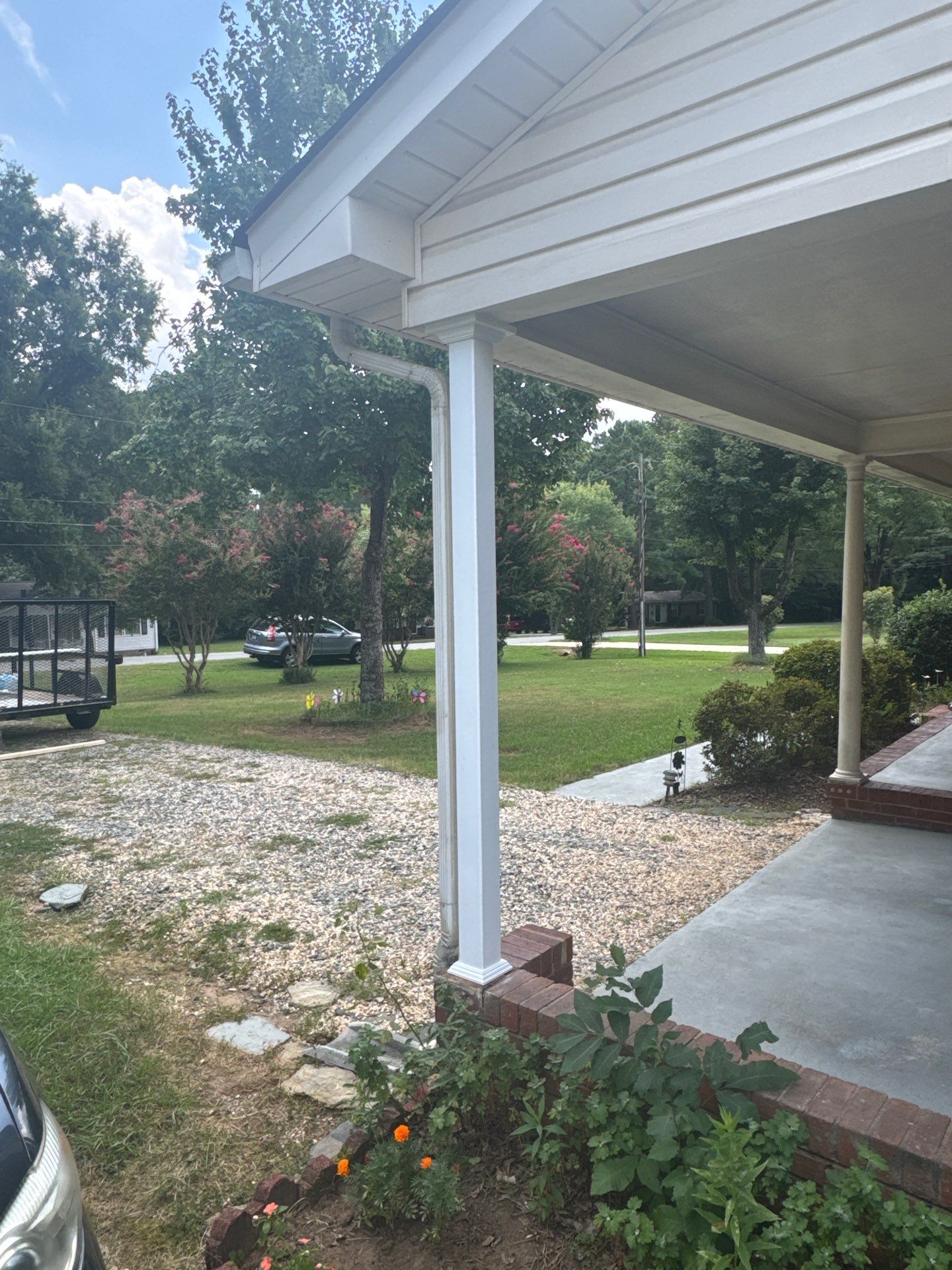 From Old to New: Carport Column Transformation by A Step Above Handy LLC