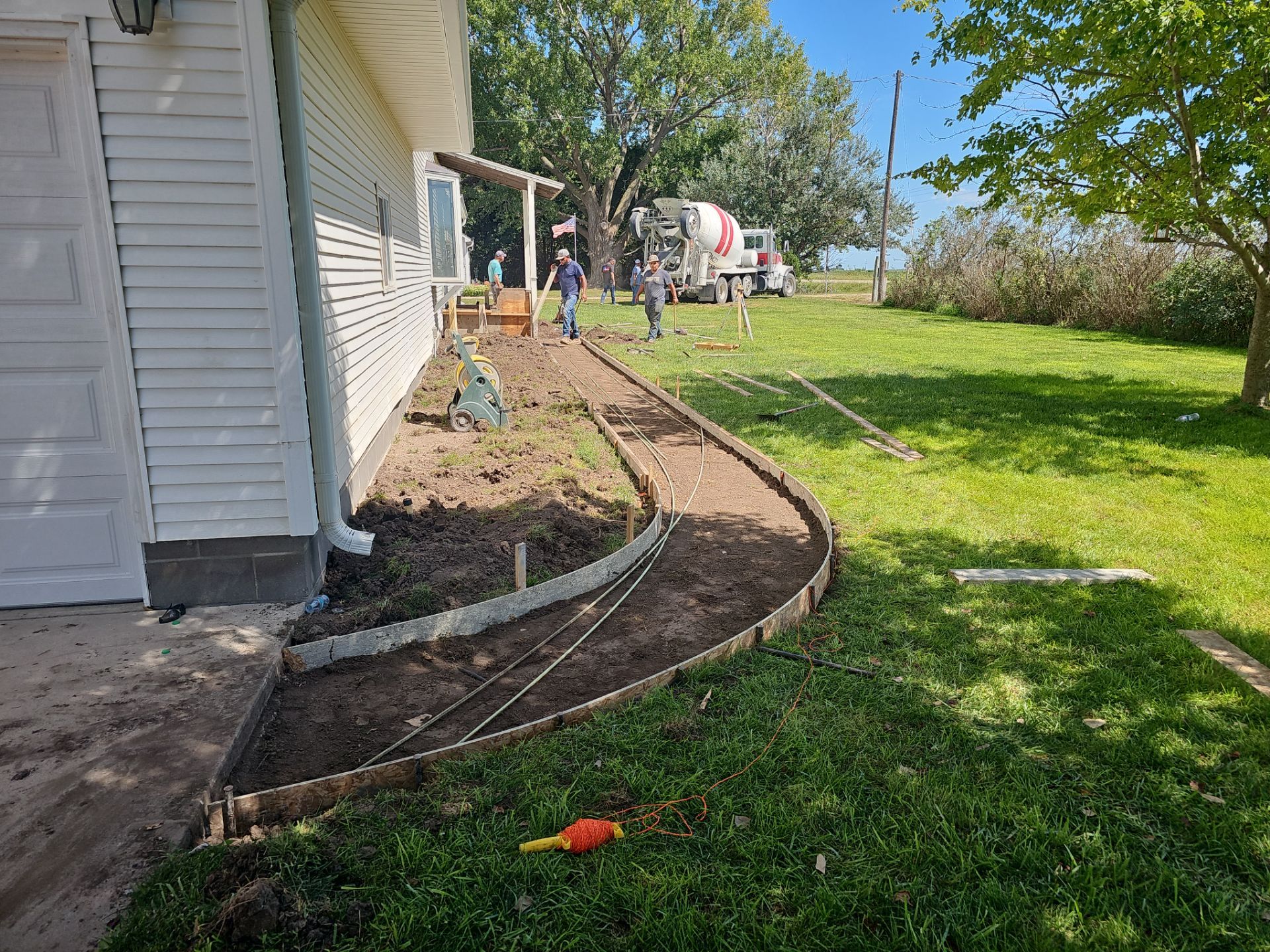 New Concrete Sidewalk, Steps & Railing in Kearney by Loyal Nine