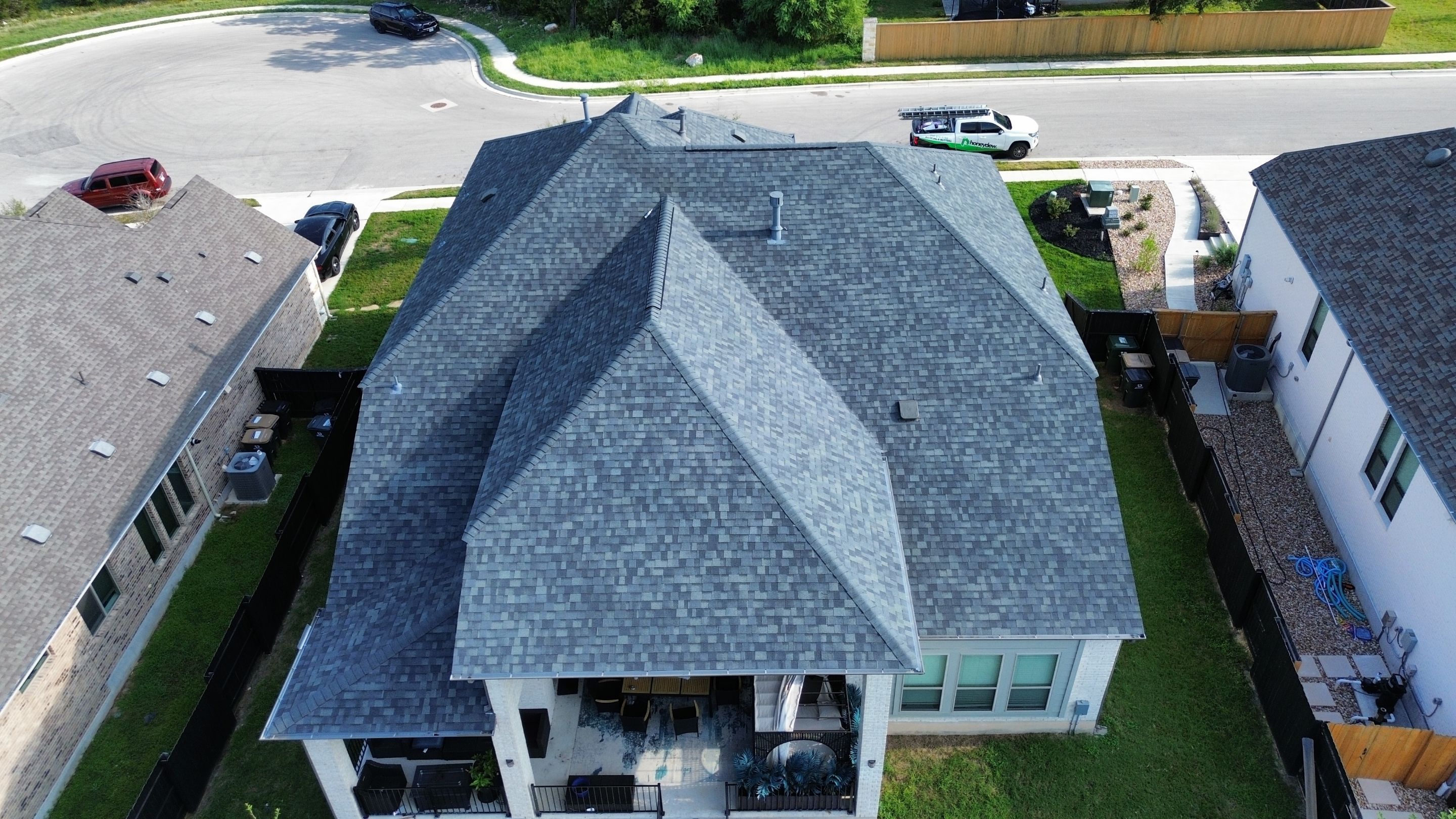 Roof Replacement using Owens Corning Duration Estate Gray by Honeydew Roofing