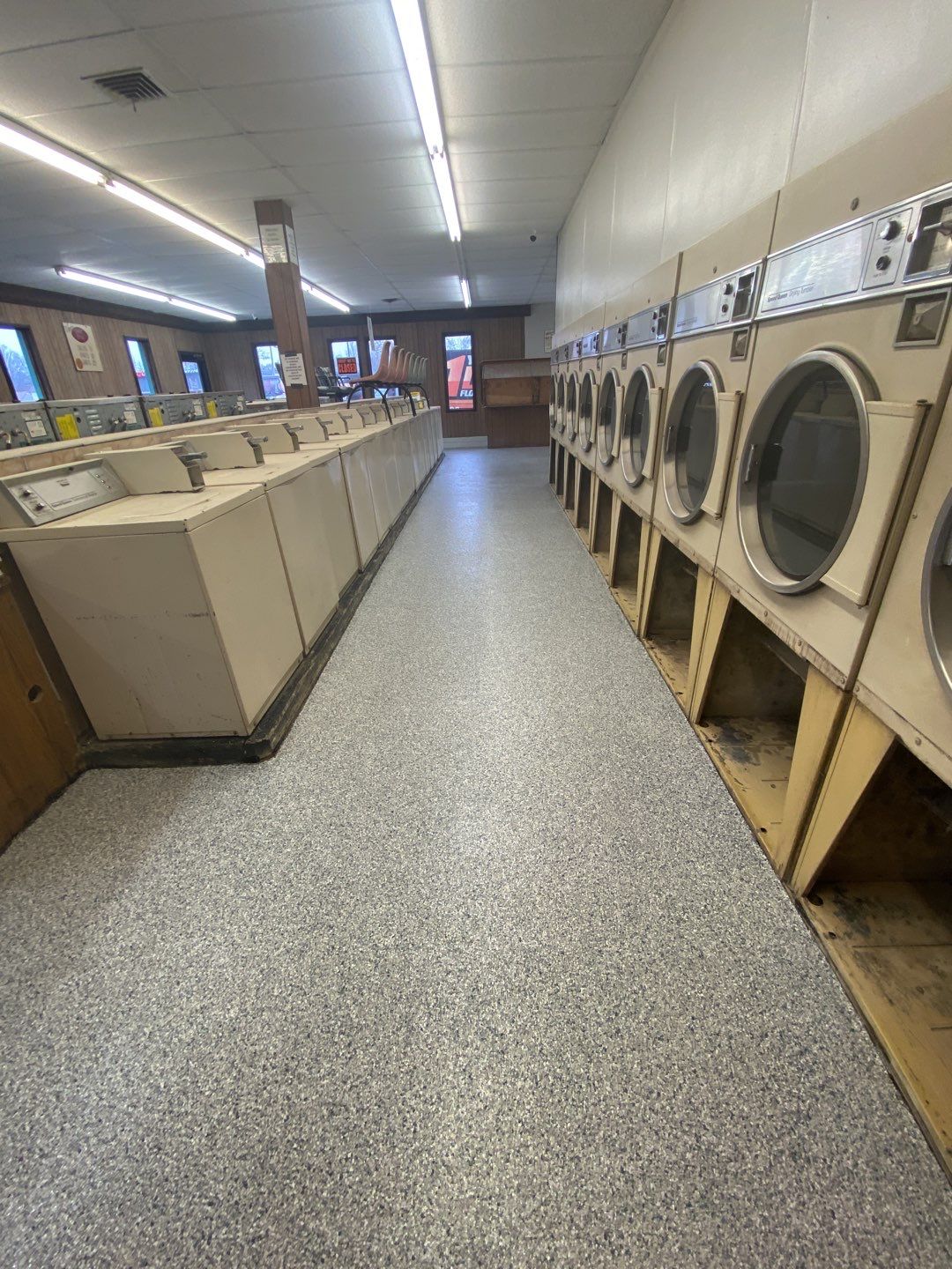 Laundromat Floor using Tidal Wave by Your1DayFloor.com