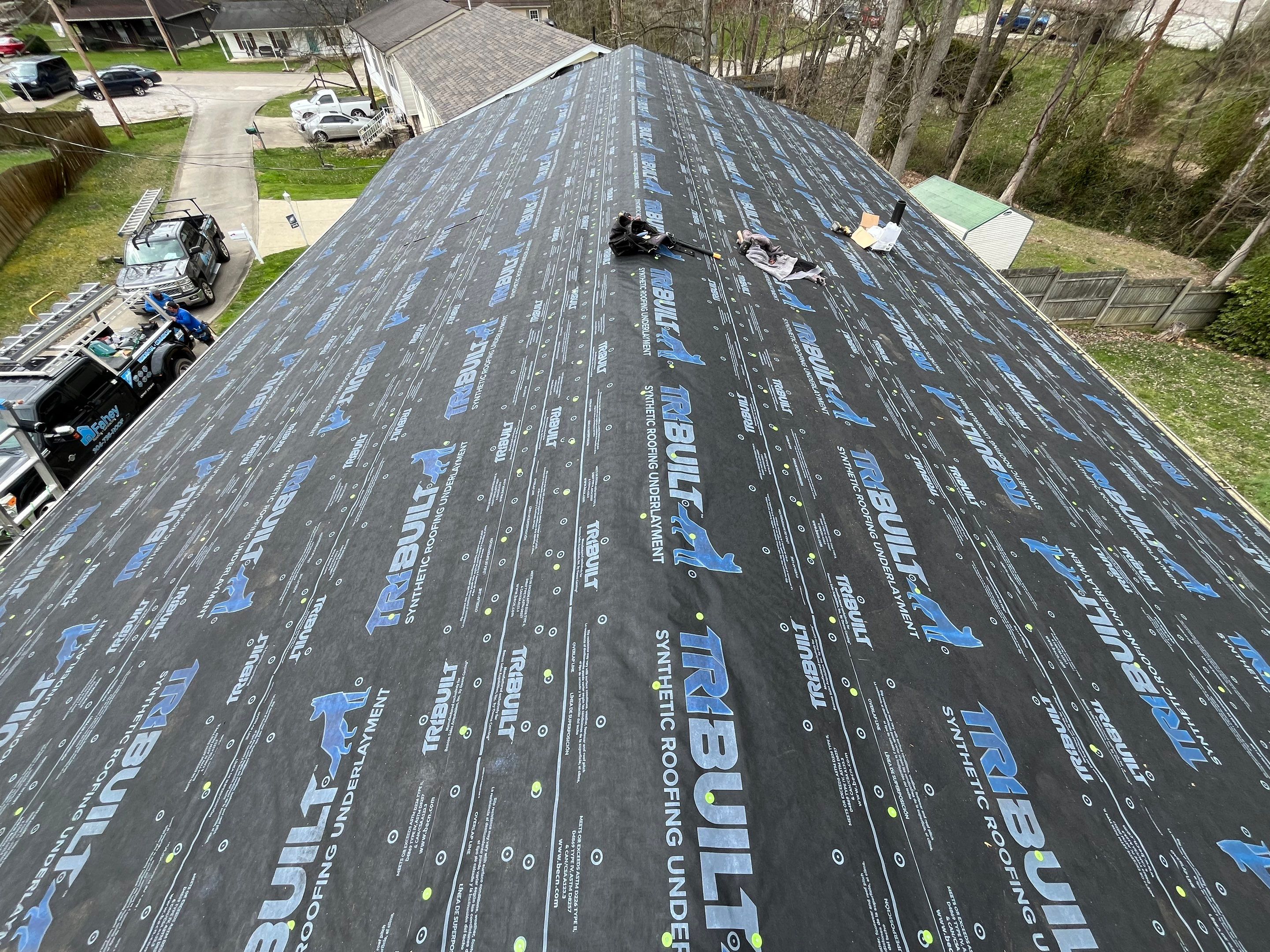 Residential Roofing Installation using Union Corrugatting Metal Roofing by Fahey Roofing + Contracting
