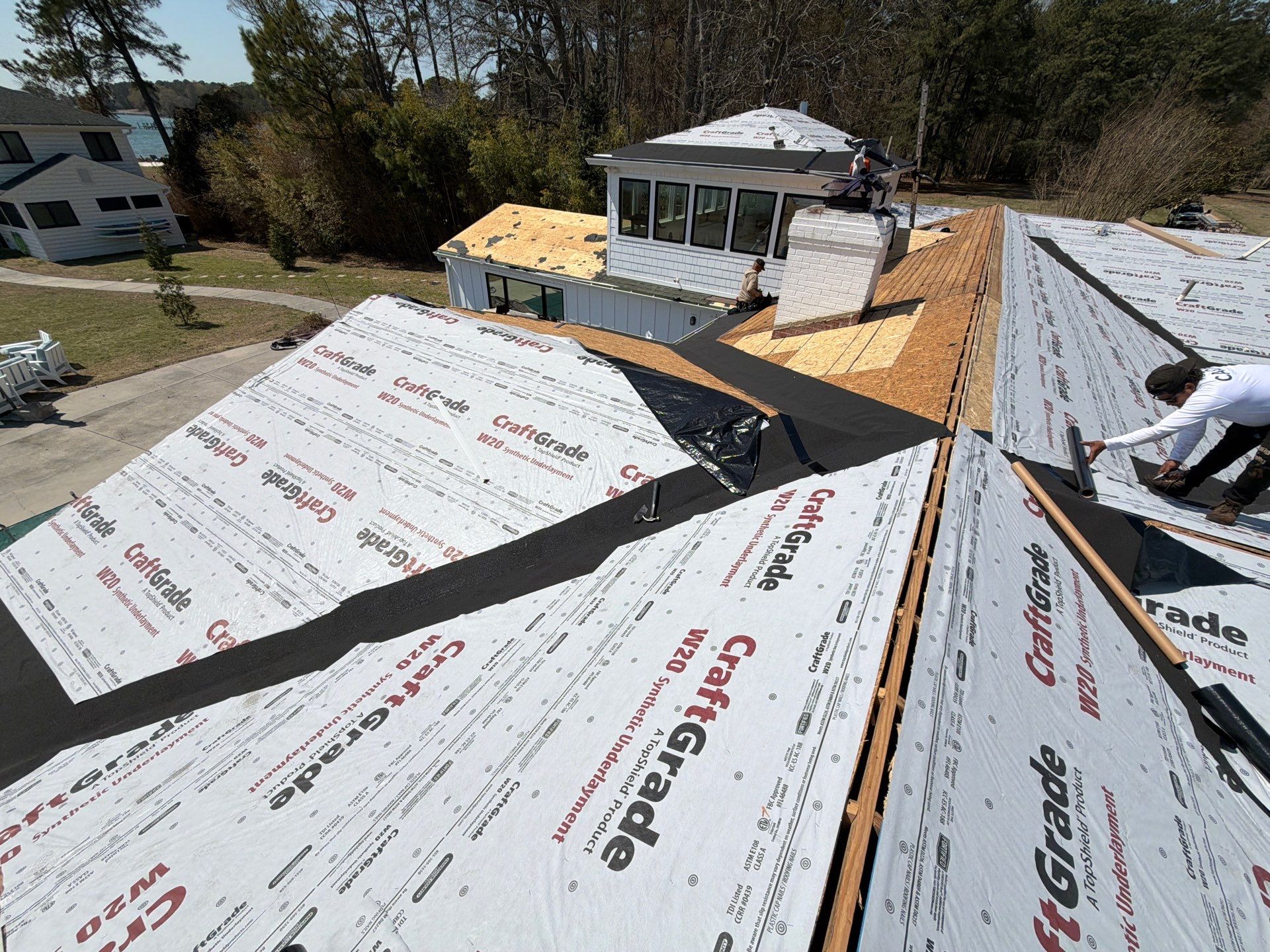 Roof Replacement in White Stone by Cade Construction