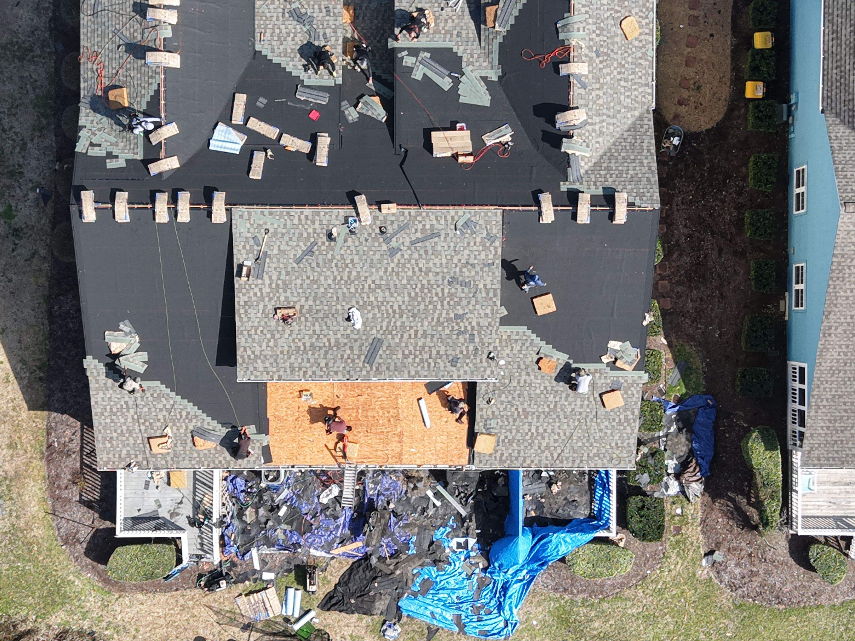 Kure Beach FORTIFIED Roof Replacement with Weathered Wood Landmark PRO Shingles by RGR Construction and Roofing, LLC
